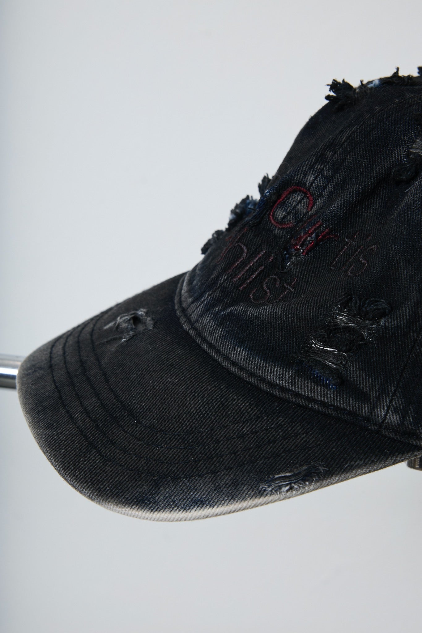 BODYSONG. / 先行予約 DAMAGED DENIM CAP THEME - BLACK
