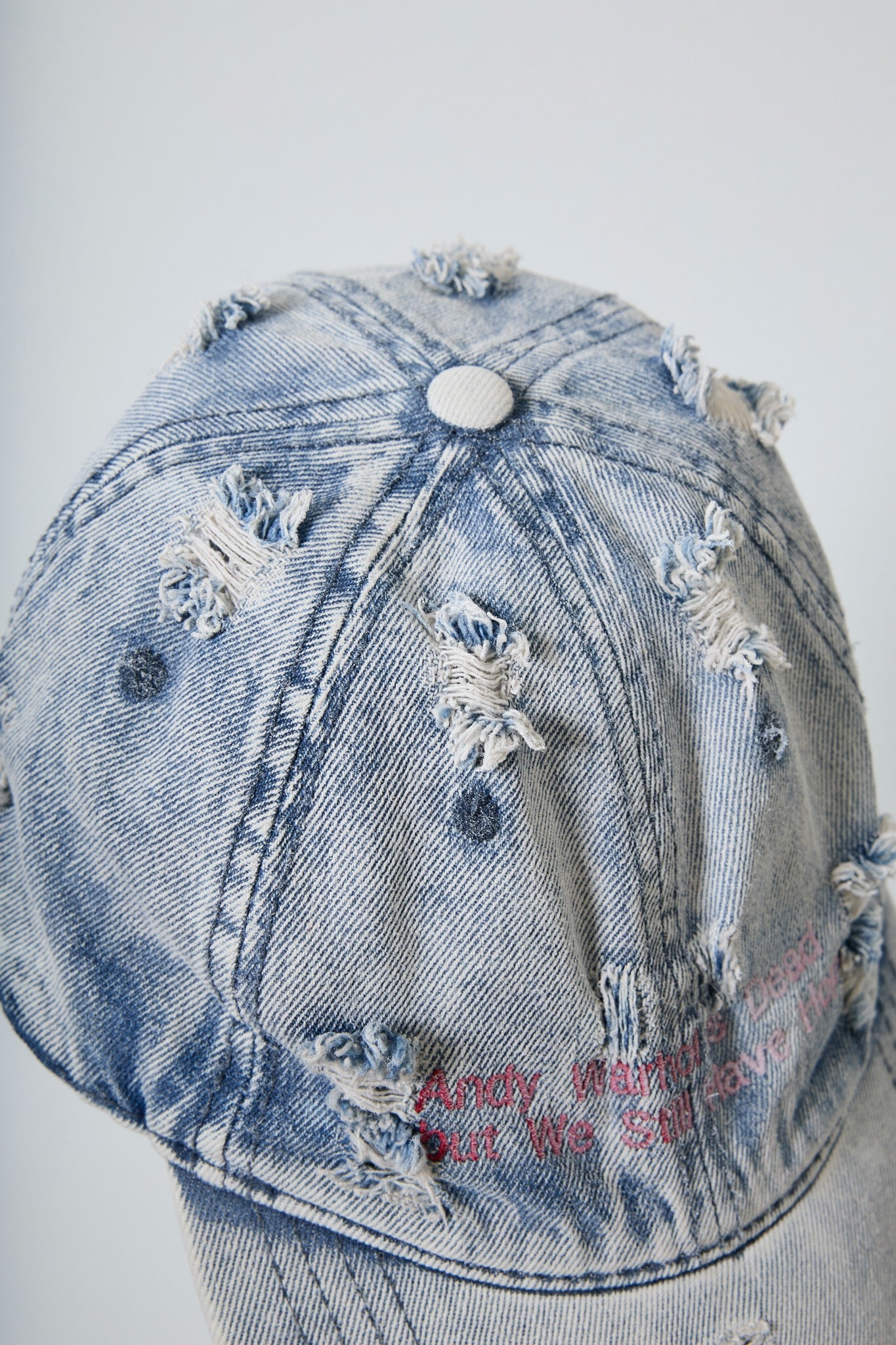 BODYSONG. / 先行予約 DAMAGED DENIM CAP THEME - BLUE