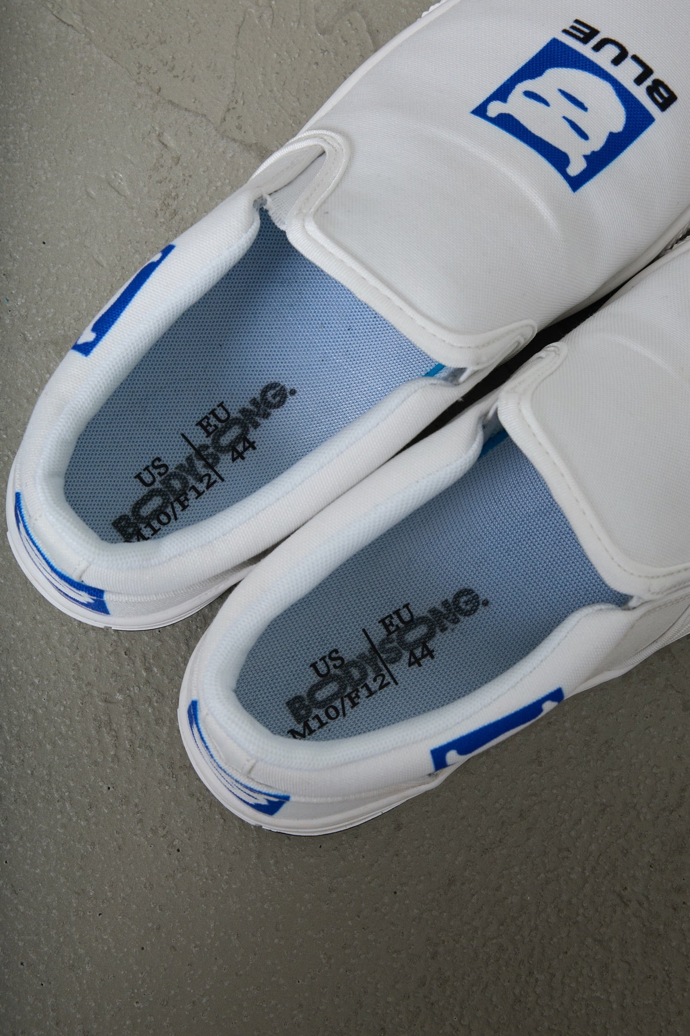 BODYSONG. / 先行予約 SLIPON/WHITES - WHITE BLUE