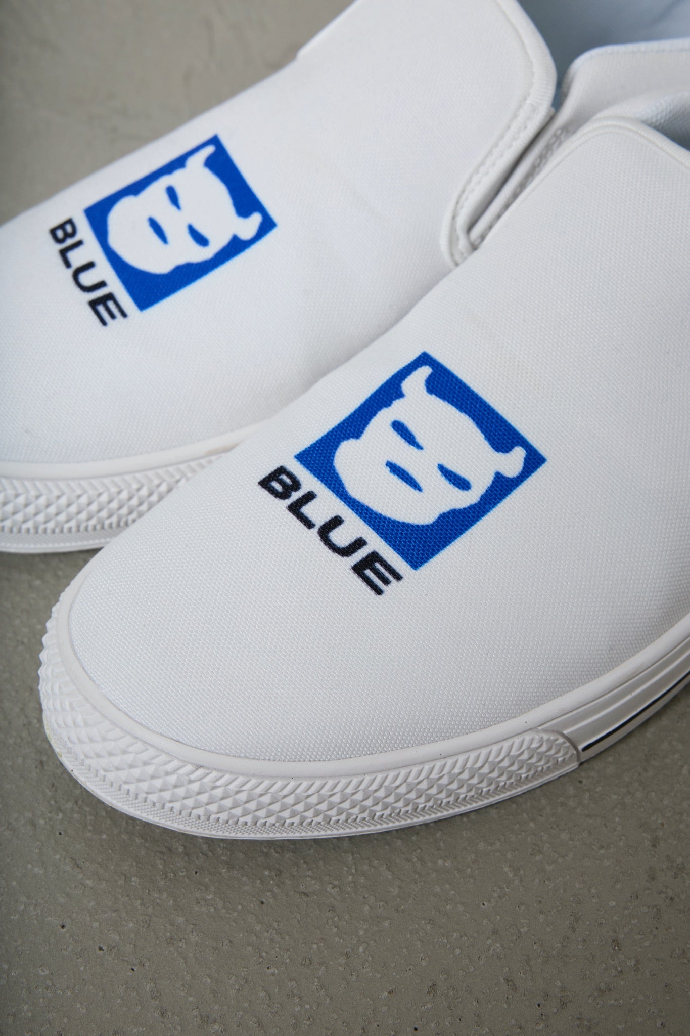 BODYSONG. / 先行予約 SLIPON/WHITES - WHITE BLUE