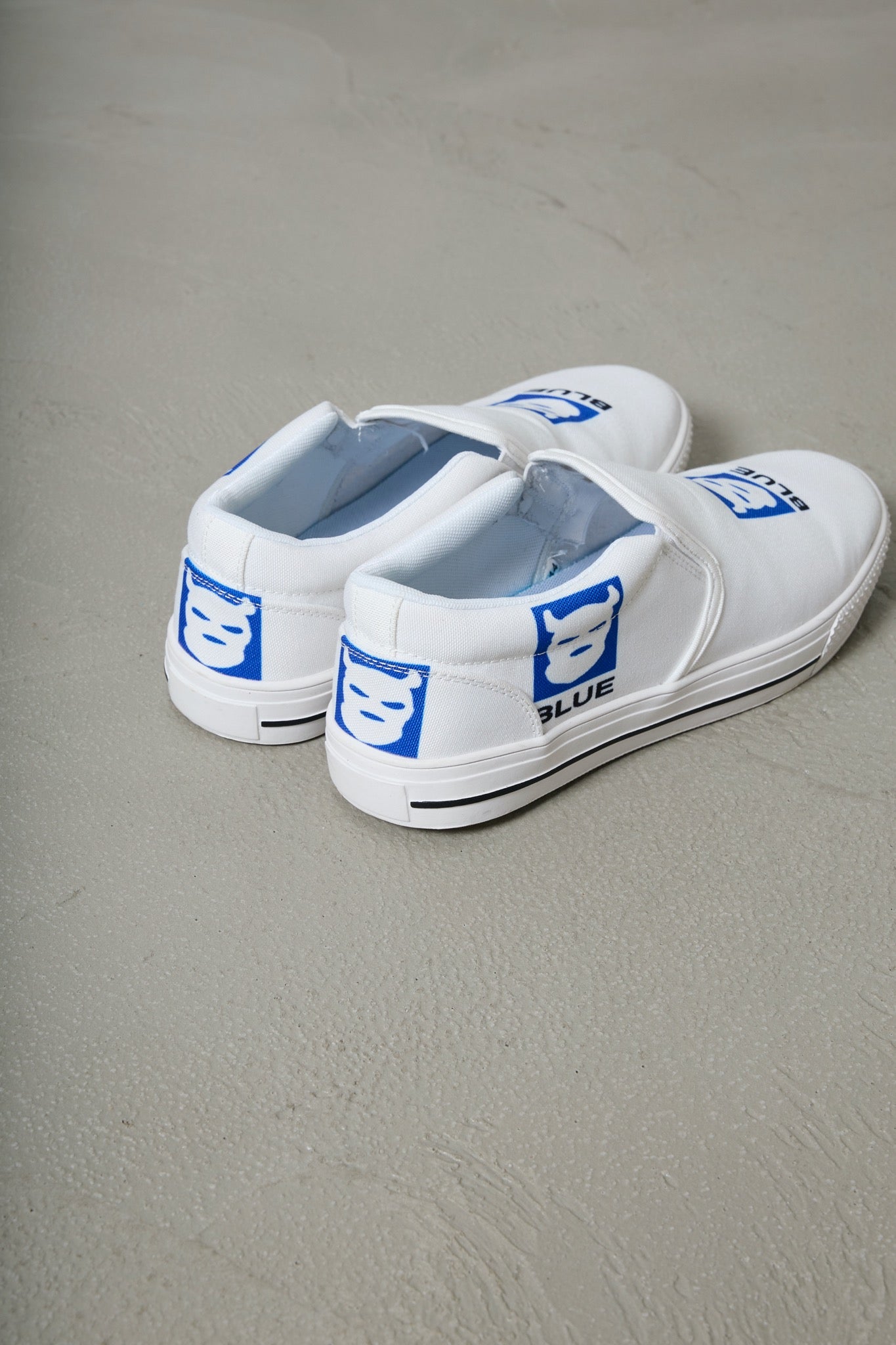 BODYSONG. / 先行予約 SLIPON/WHITES - WHITE BLUE