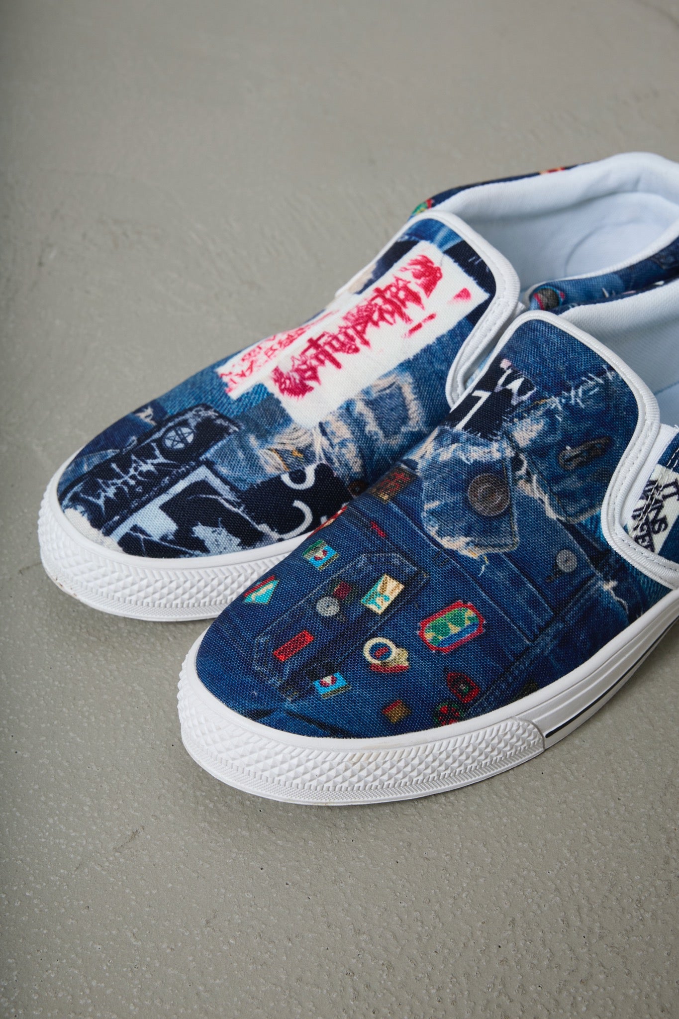 BODYSONG. / 先行予約 SLIPON/TROMPE L'OEIL JUV - BLUE