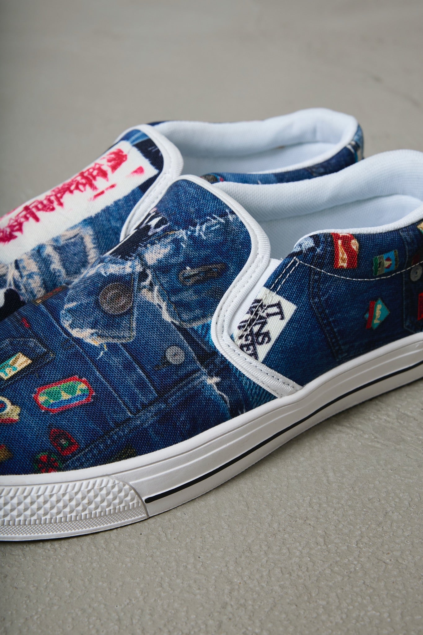BODYSONG. / 先行予約 SLIPON/TROMPE L'OEIL JUV - BLUE