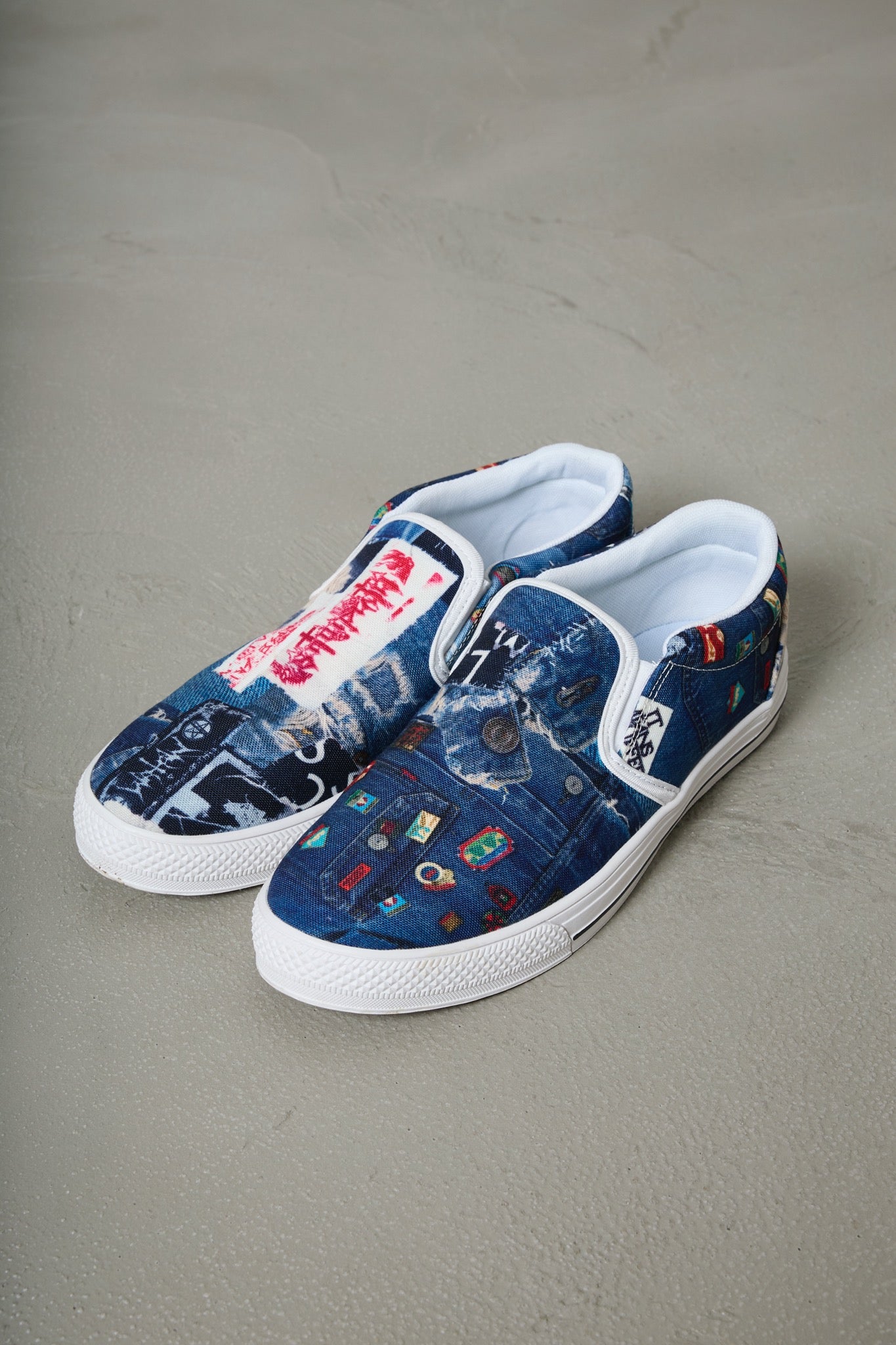 BODYSONG. / 先行予約 SLIPON/TROMPE L'OEIL JUV - BLUE