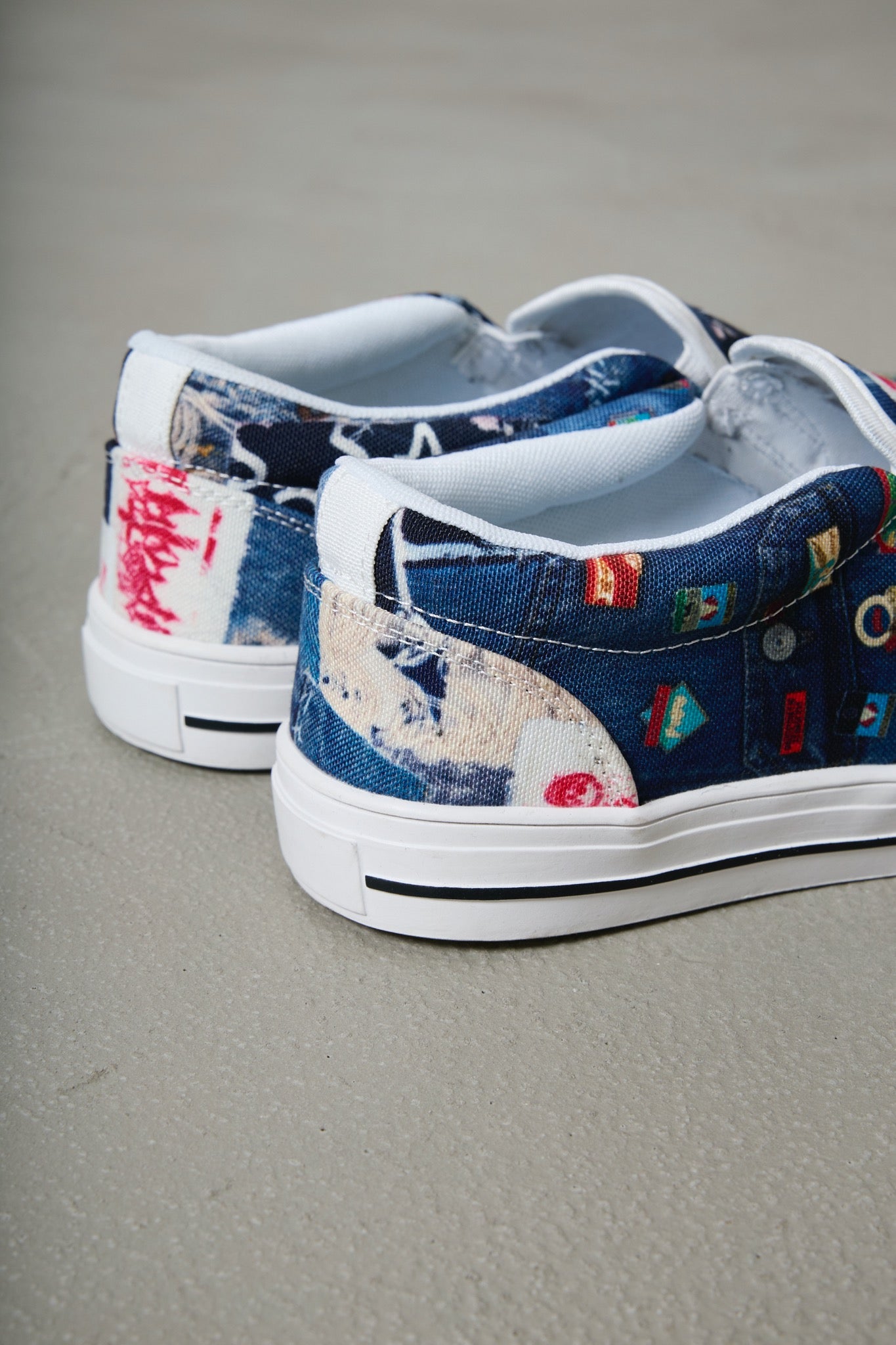 BODYSONG. / 先行予約 SLIPON/TROMPE L'OEIL JUV - BLUE