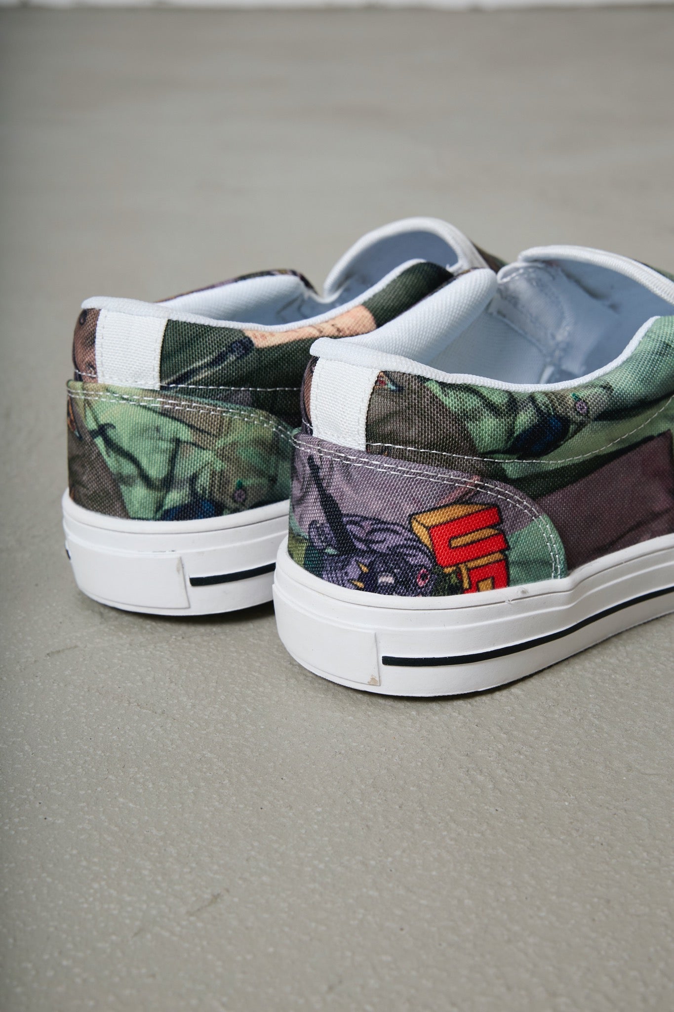 BODYSONG. / 先行予約 SLIPON/TROMPE L'OEIL JUV - KHAKI