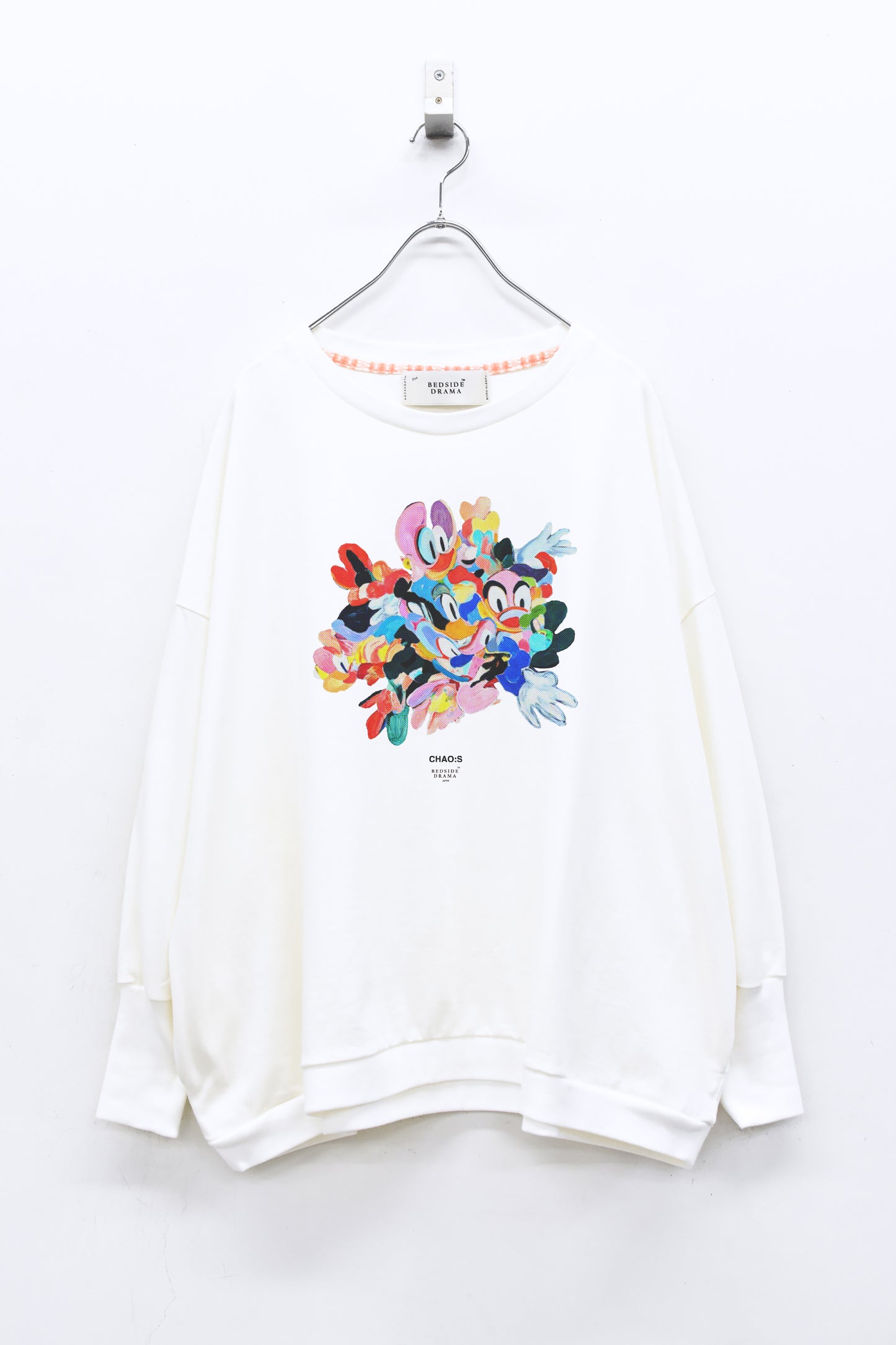 BEDSIDEDRAMA / 先行予約 CHAO:S HEAD Wide Pullover - WHITE