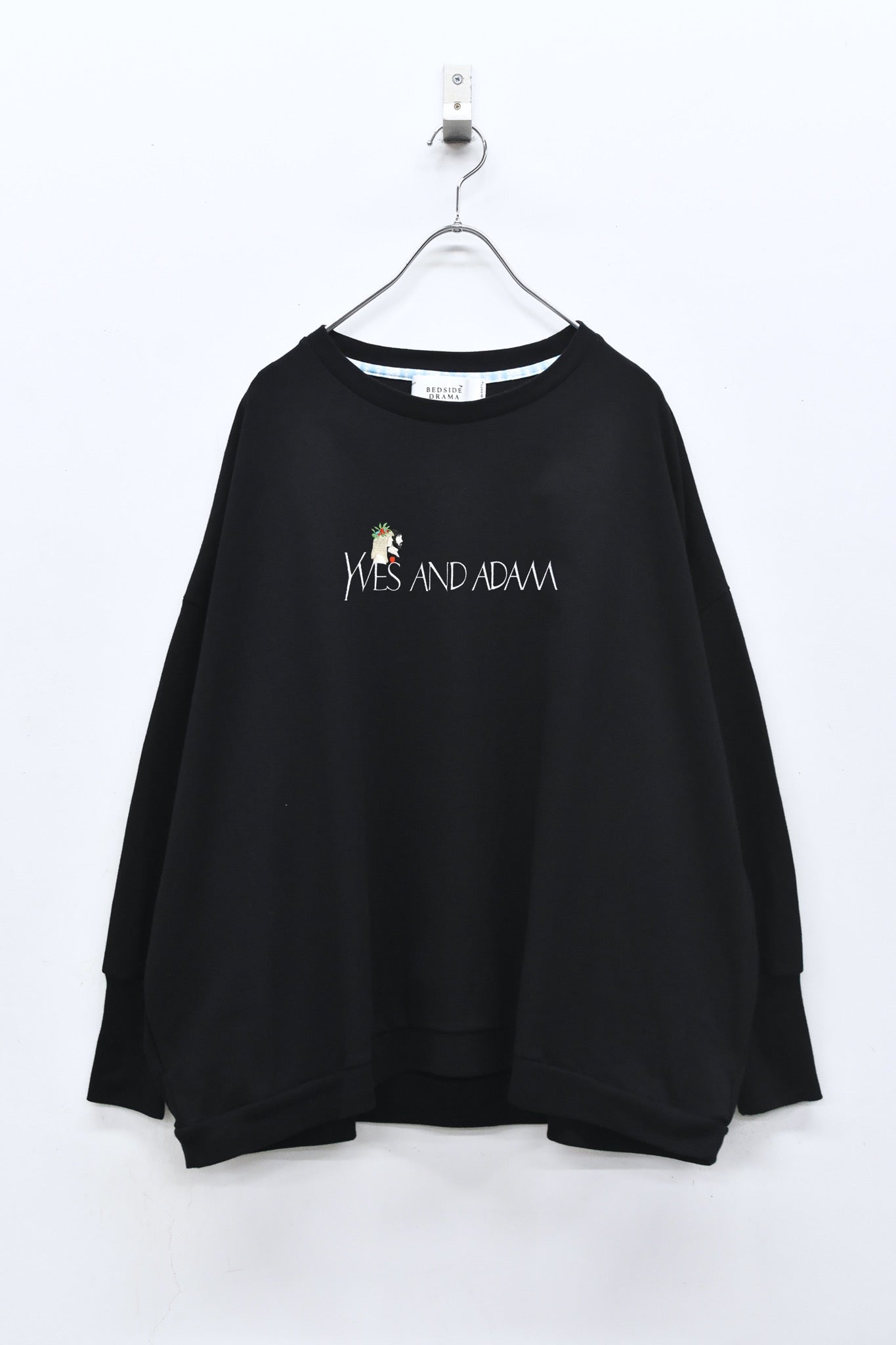 BEDSIDEDRAMA / 先行予約 YVES AND ADAM Wide Pullover - BLACK