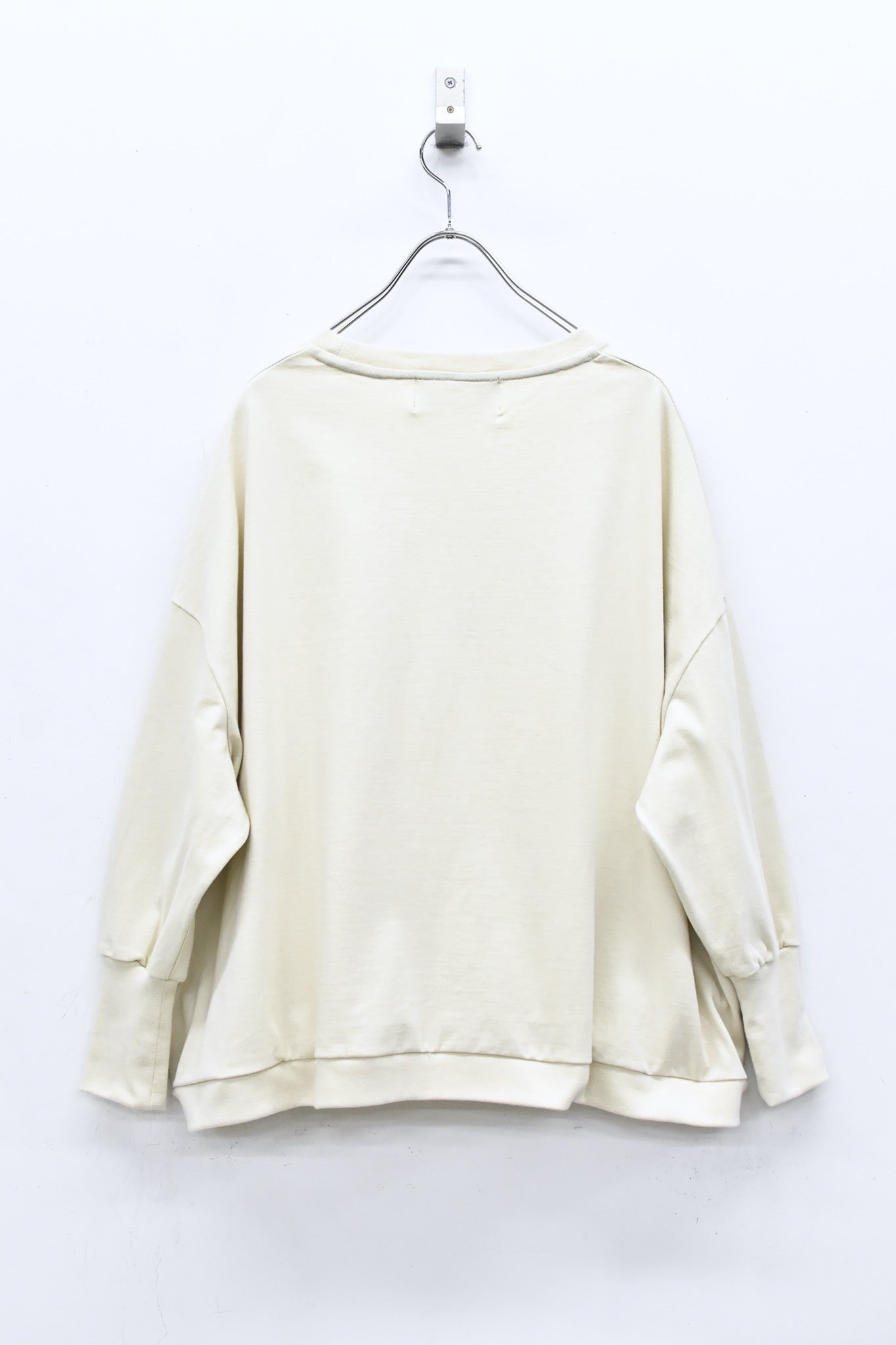 BEDSIDEDRAMA / 先行予約 YVES AND ADAM Wide Pullover - NATURAL