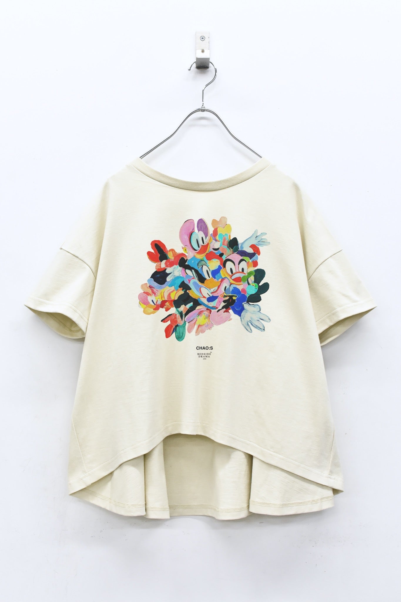 BEDSIDEDRAMA / 先行予約 CHAO:S HEAD Flare T-Shirt - NATURAL