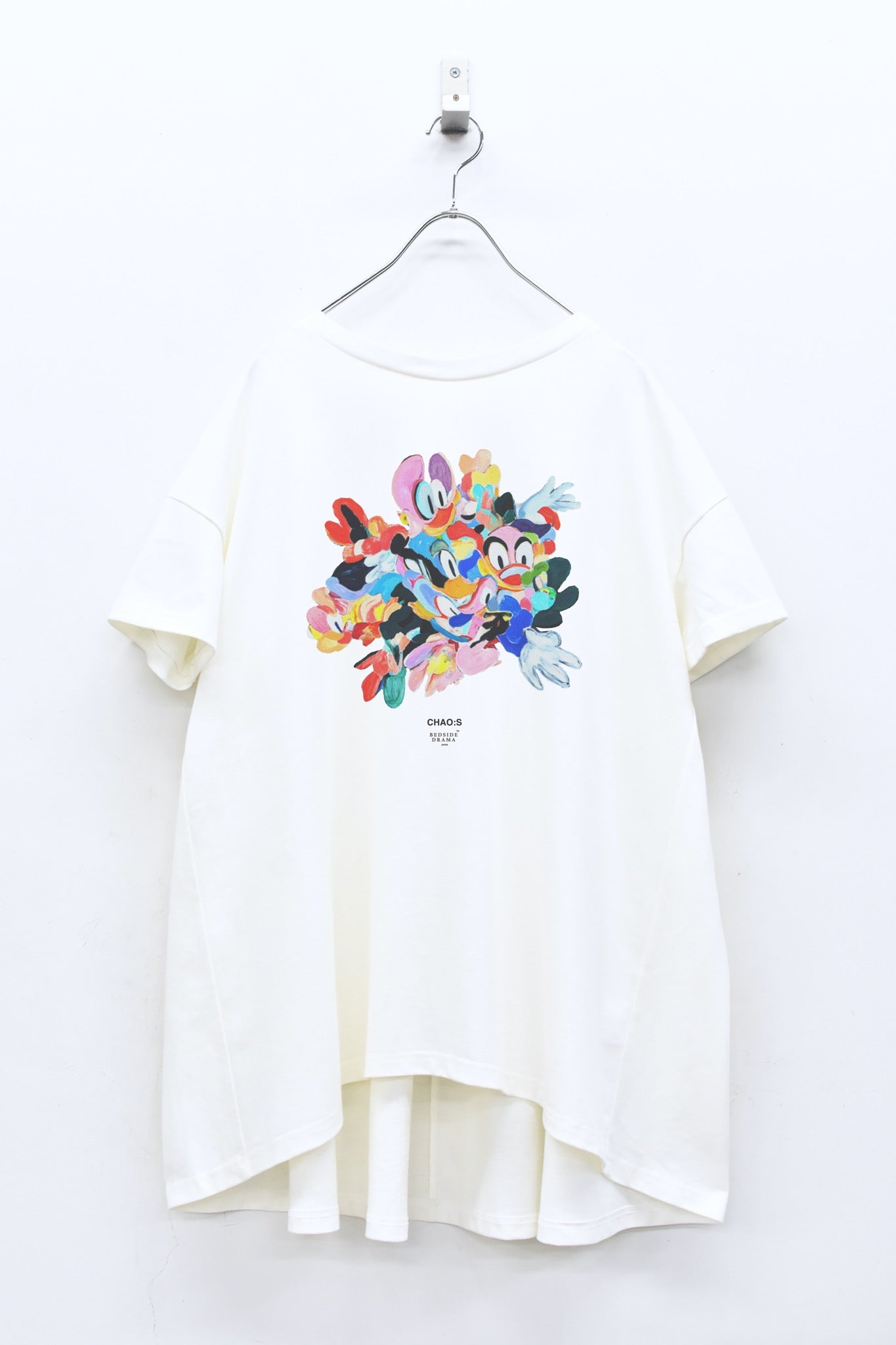 BEDSIDEDRAMA / 先行予約 CHAO:S HEAD Flare T-Shirt - WHITE