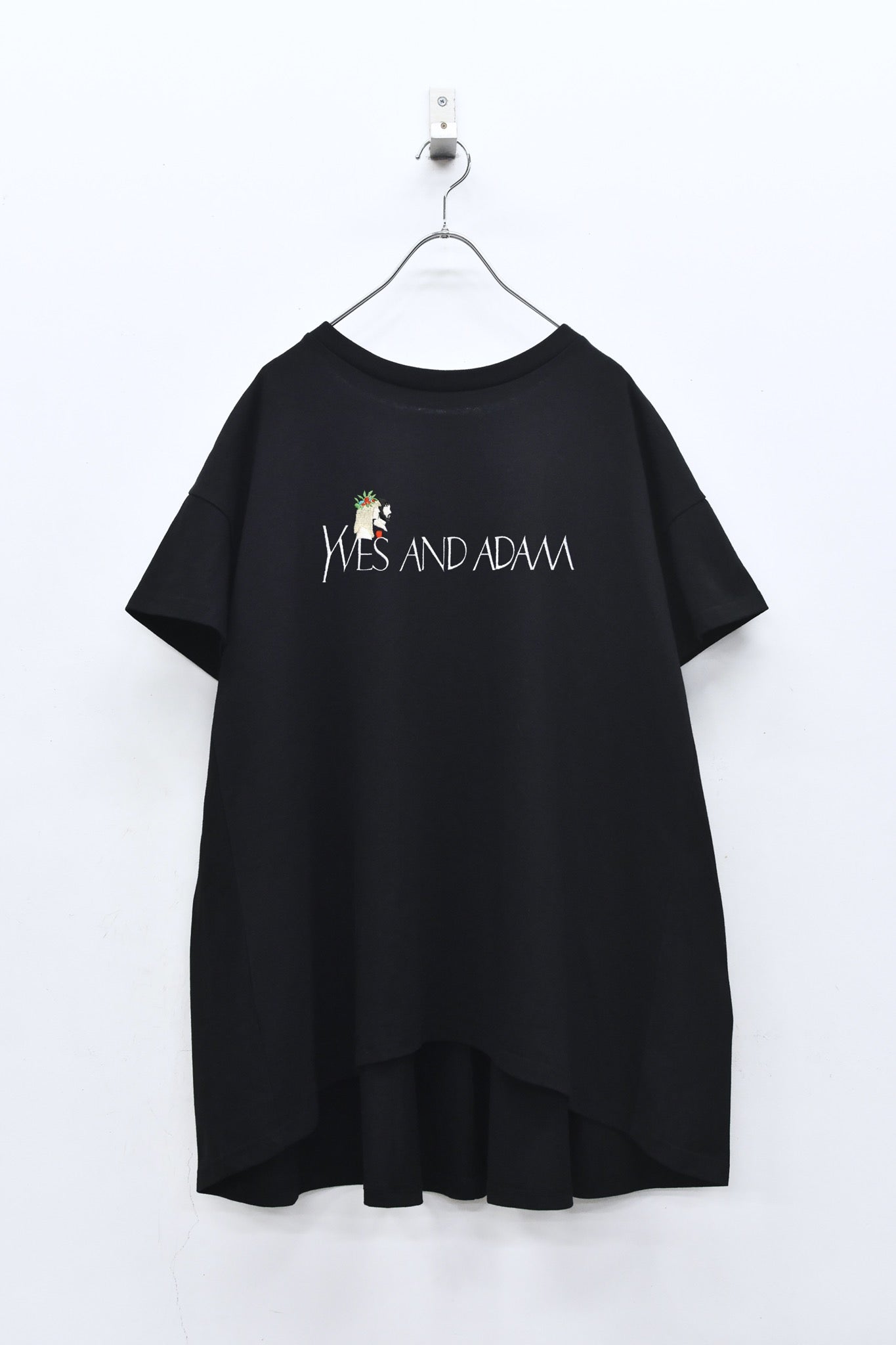 BEDSIDEDRAMA / 先行予約 YVES AND ADAM Flare T-Shirt - BLACK