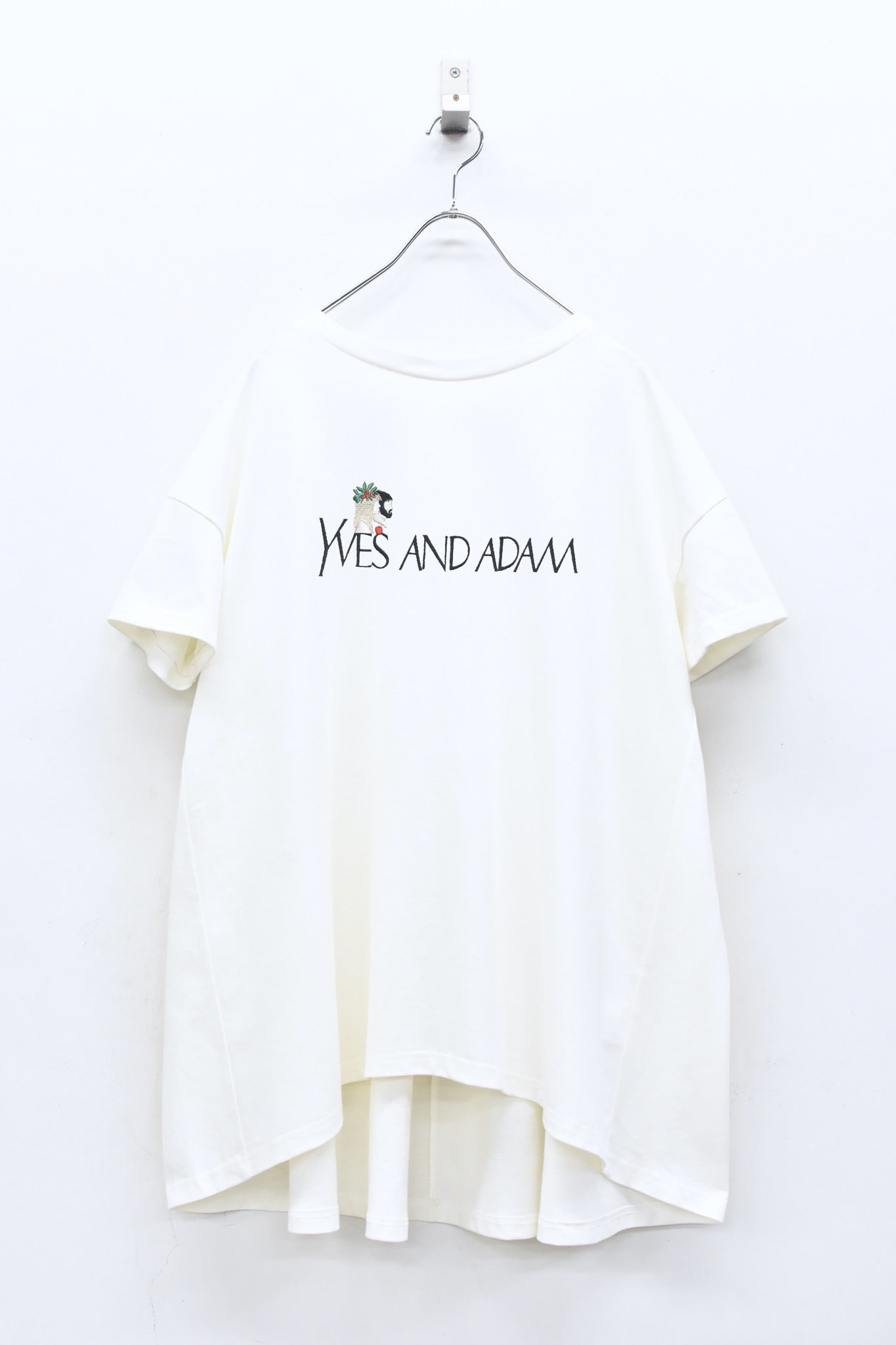 BEDSIDEDRAMA / 先行予約 YVES AND ADAM Flare T-Shirt - WHITE