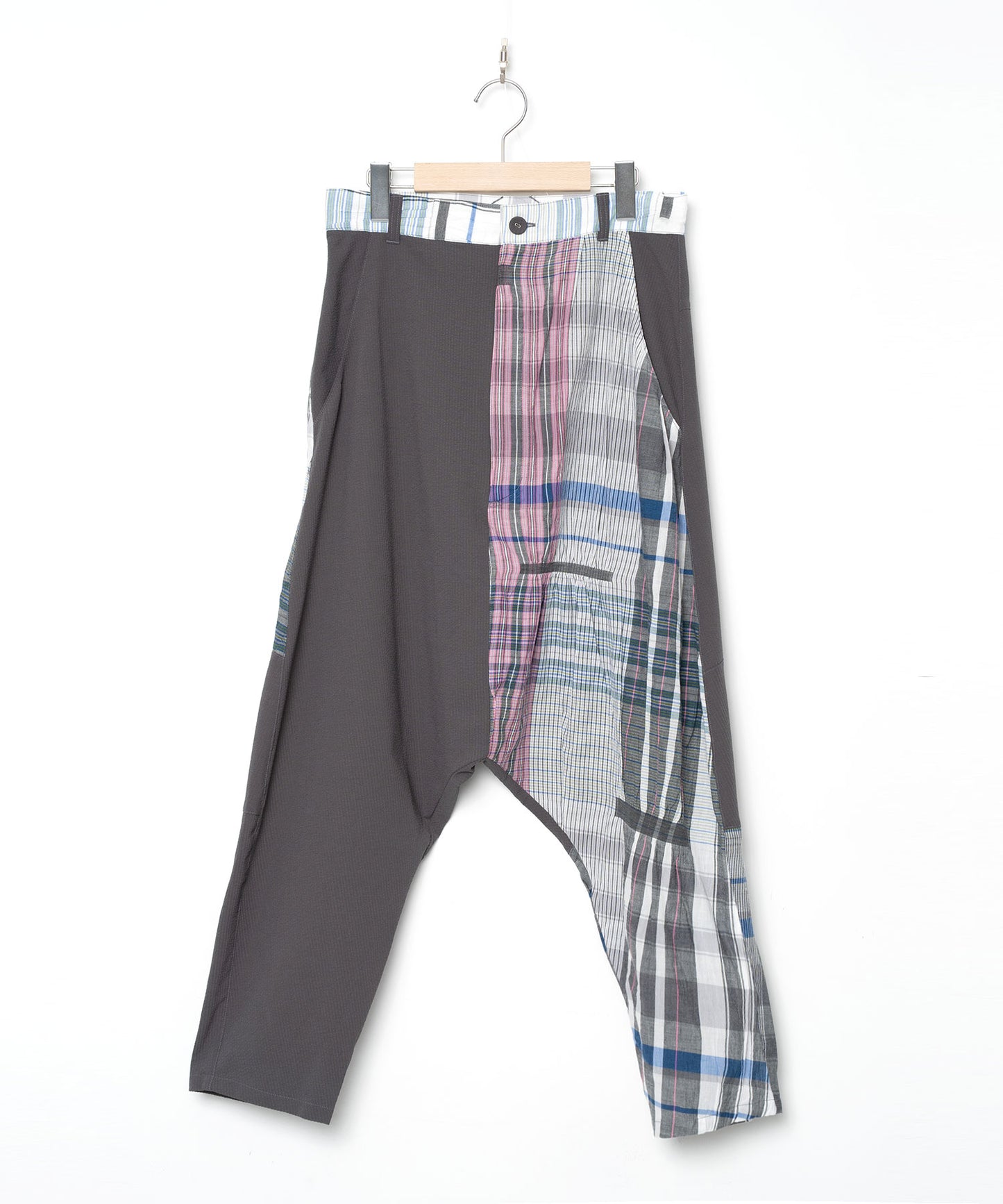 BEDSIDEDRAMA / Mix Tex Relax Jeans - GRAY