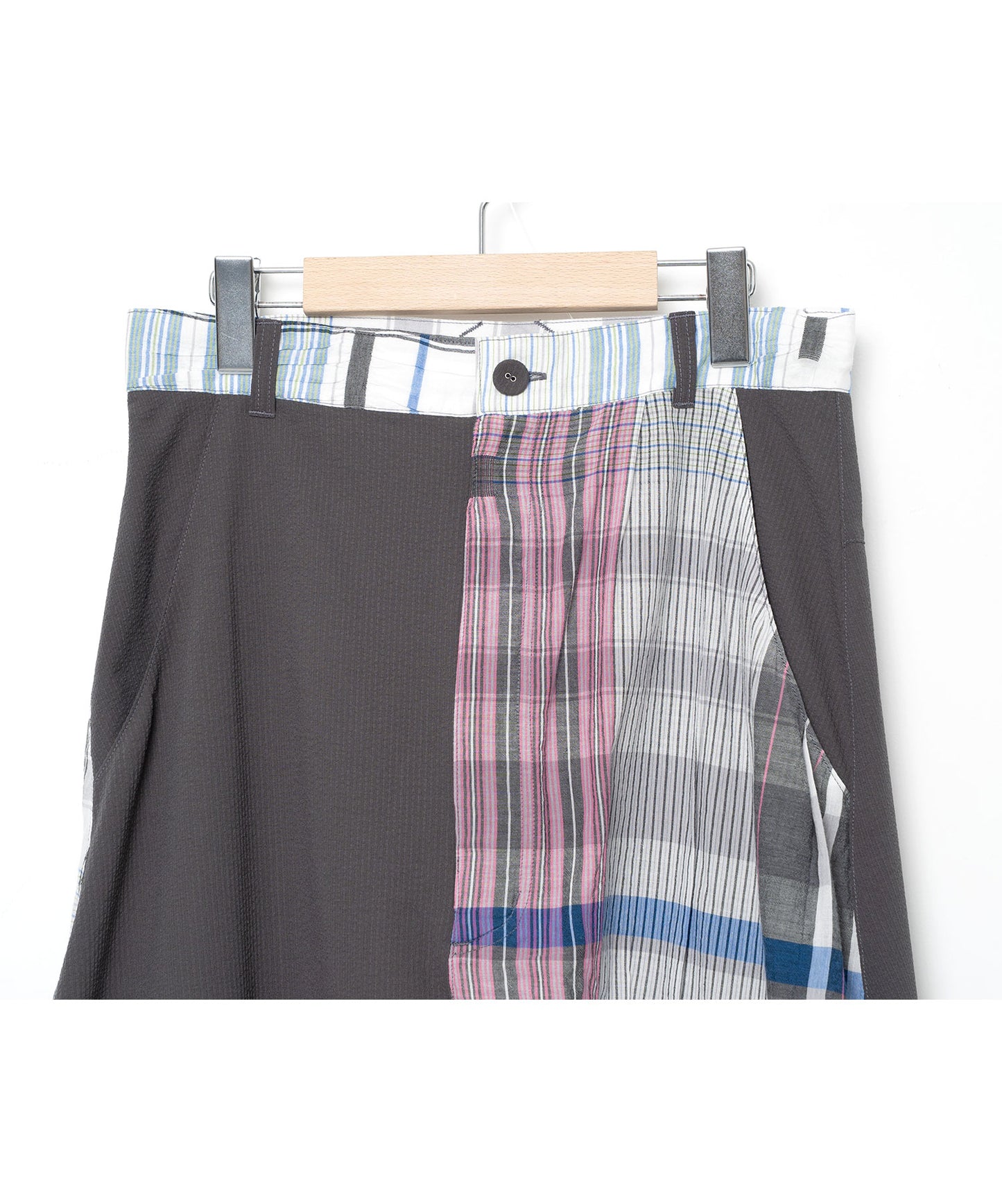 BEDSIDEDRAMA / Mix Tex Relax Jeans - GRAY