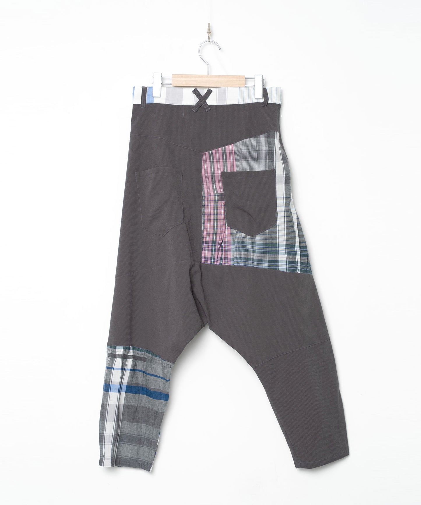 BEDSIDEDRAMA / Mix Tex Relax Jeans - GRAY