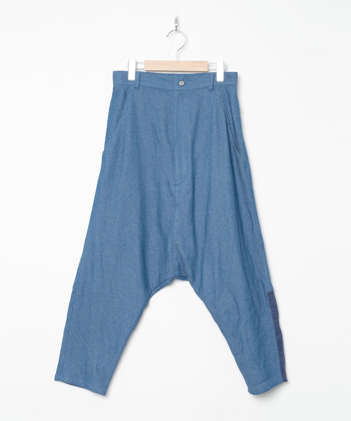 BEDSIDEDRAMA / Mix Tex Relax Jeans - BLUE