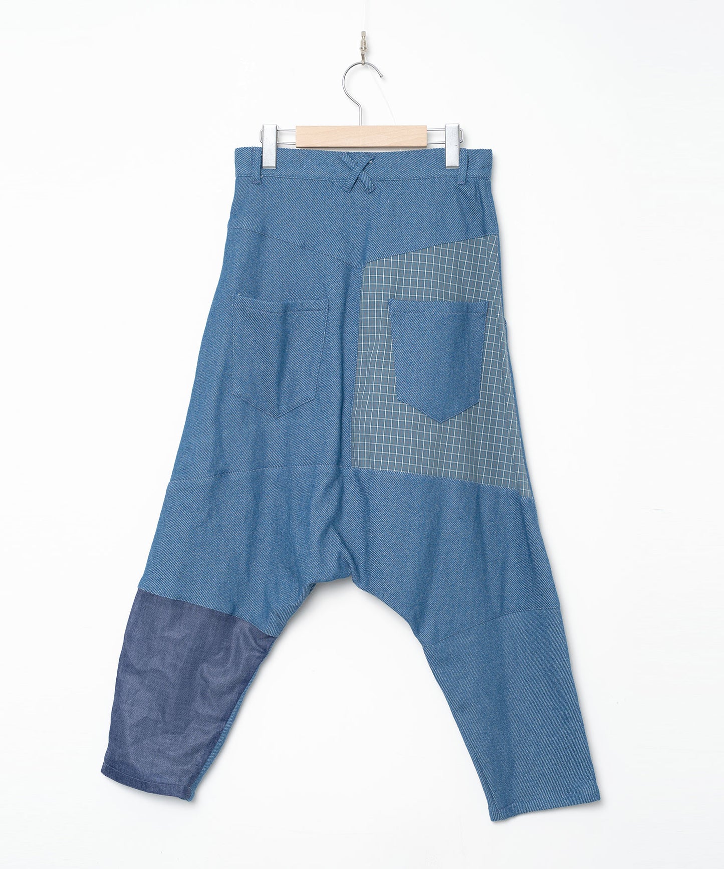 BEDSIDEDRAMA / Mix Tex Relax Jeans - BLUE