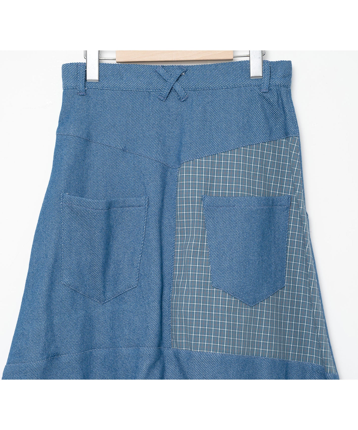 BEDSIDEDRAMA / Mix Tex Relax Jeans - BLUE