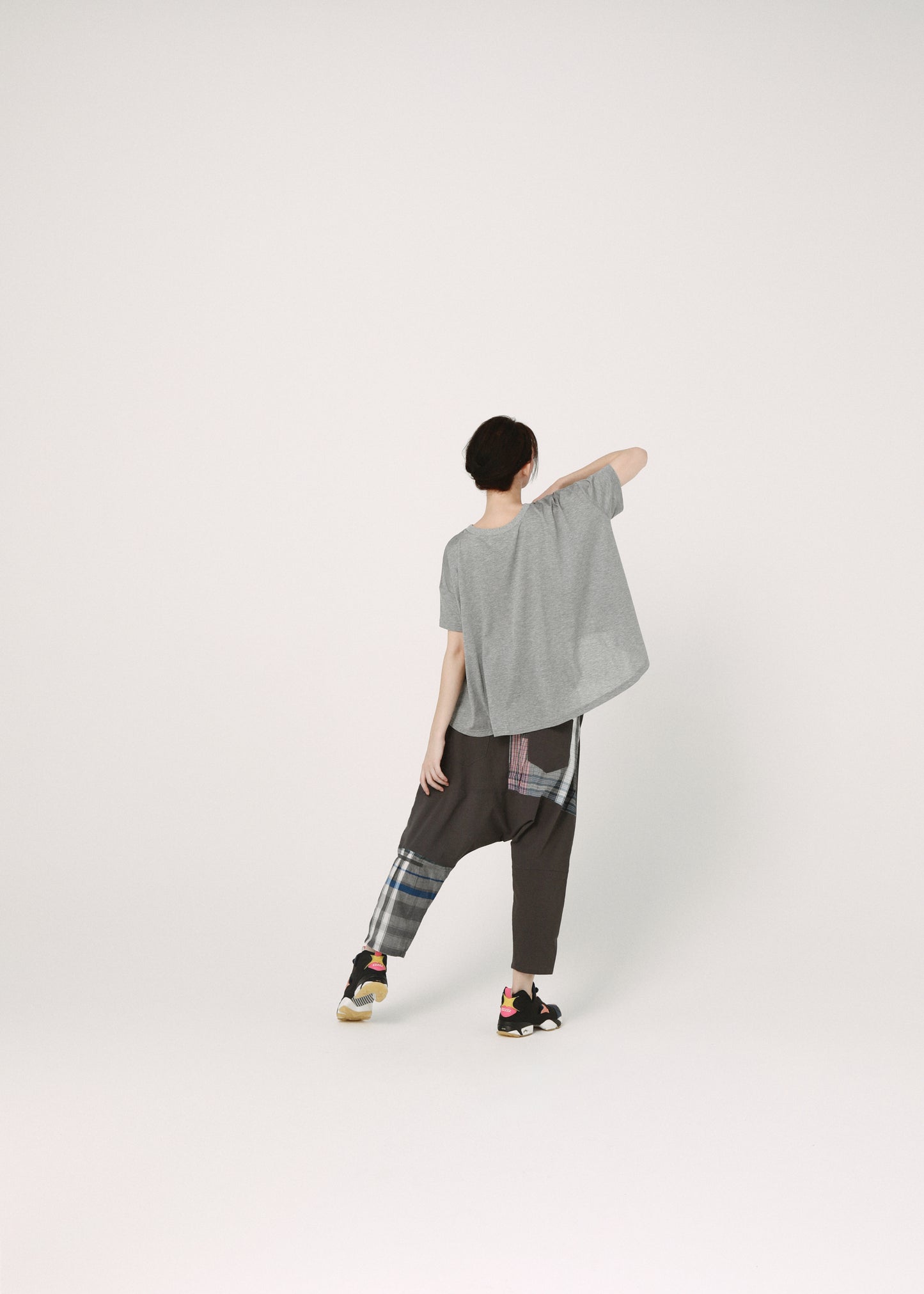 BEDSIDEDRAMA / Mix Tex Relax Jeans - GRAY