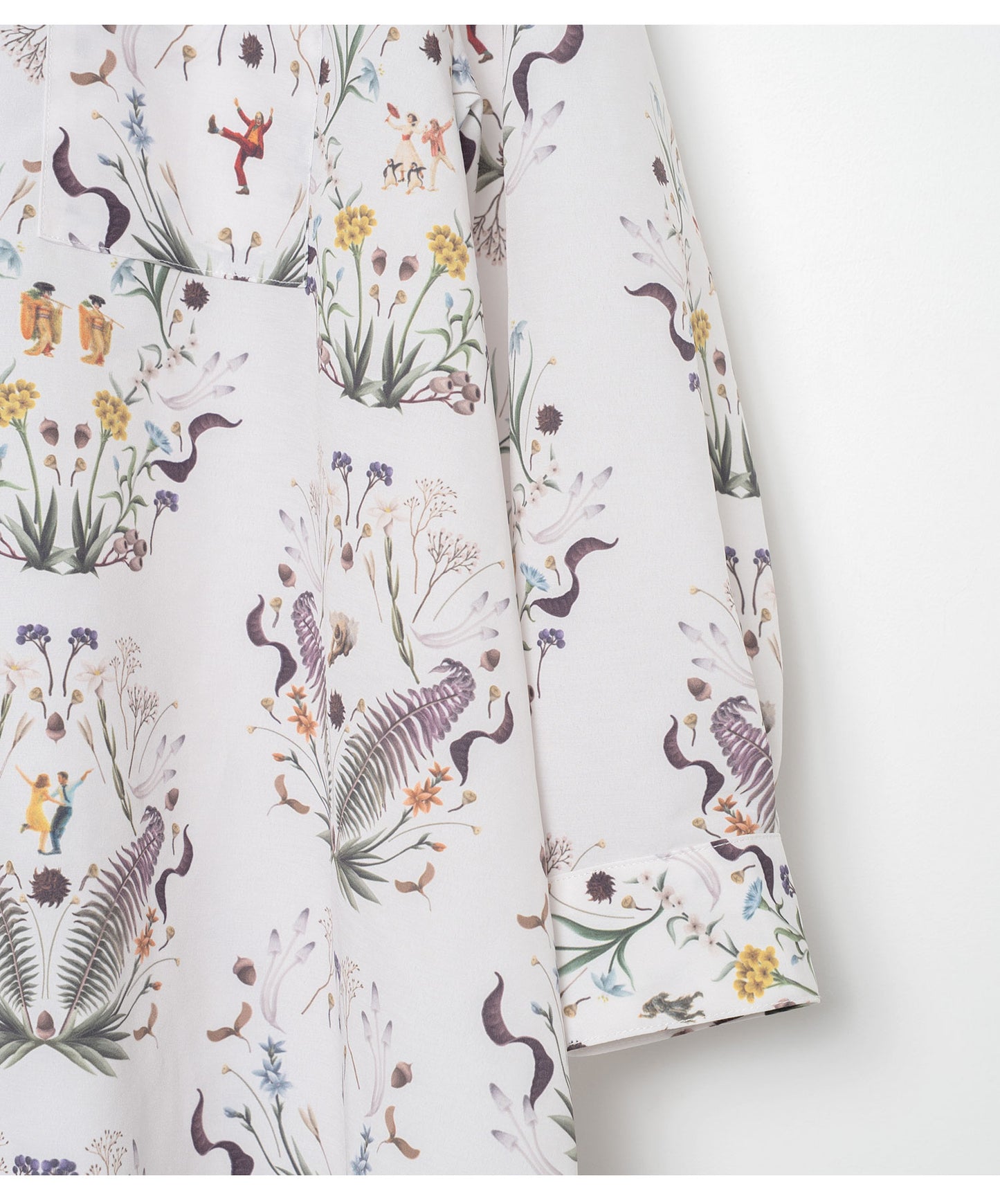 BEDSIDEDRAMA / Dance In The Garden Maxi Shirt - NATURAL
