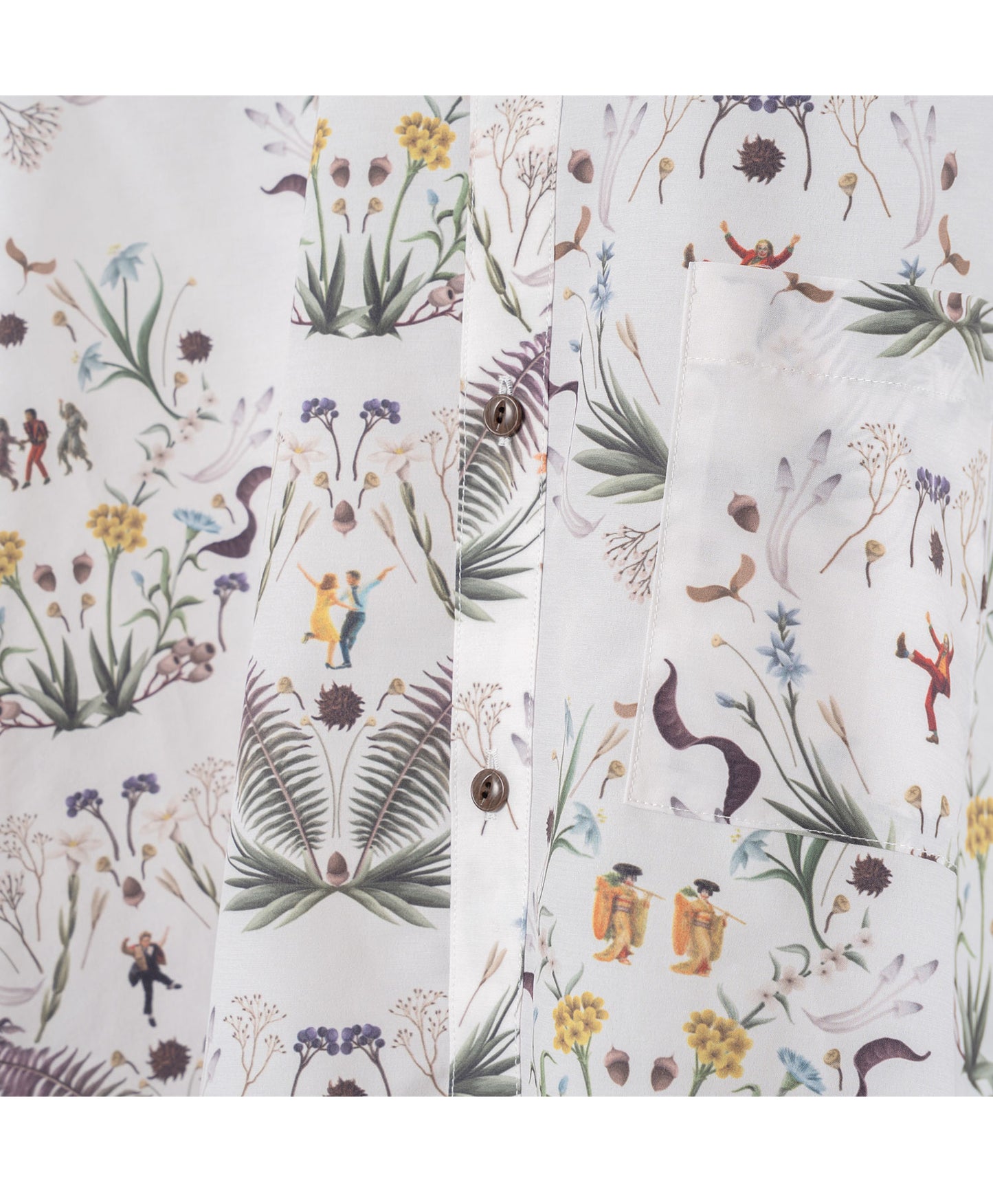 BEDSIDEDRAMA / Dance In The Garden Maxi Shirt - NATURAL
