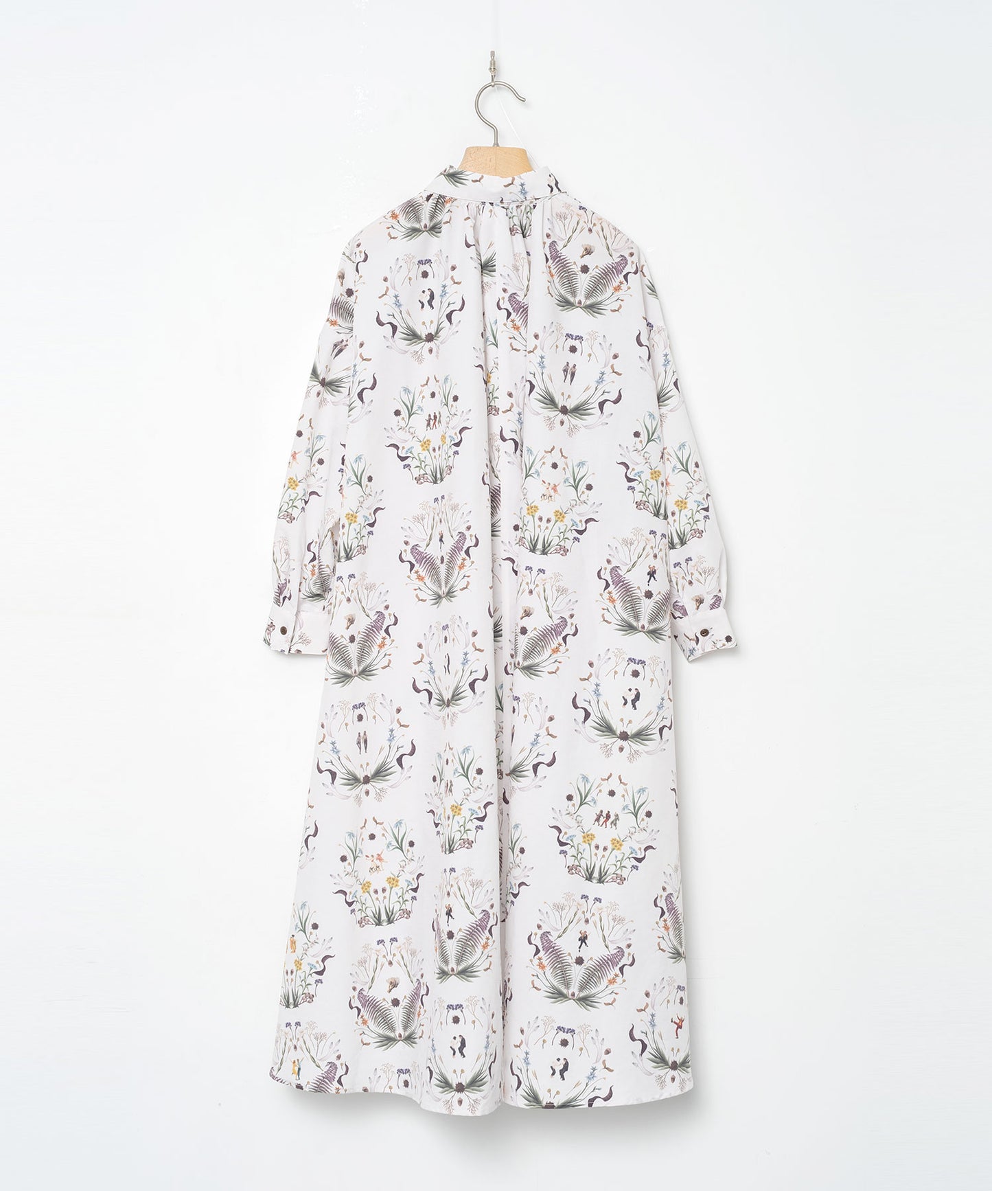 BEDSIDEDRAMA / Dance In The Garden Maxi Shirt - NATURAL
