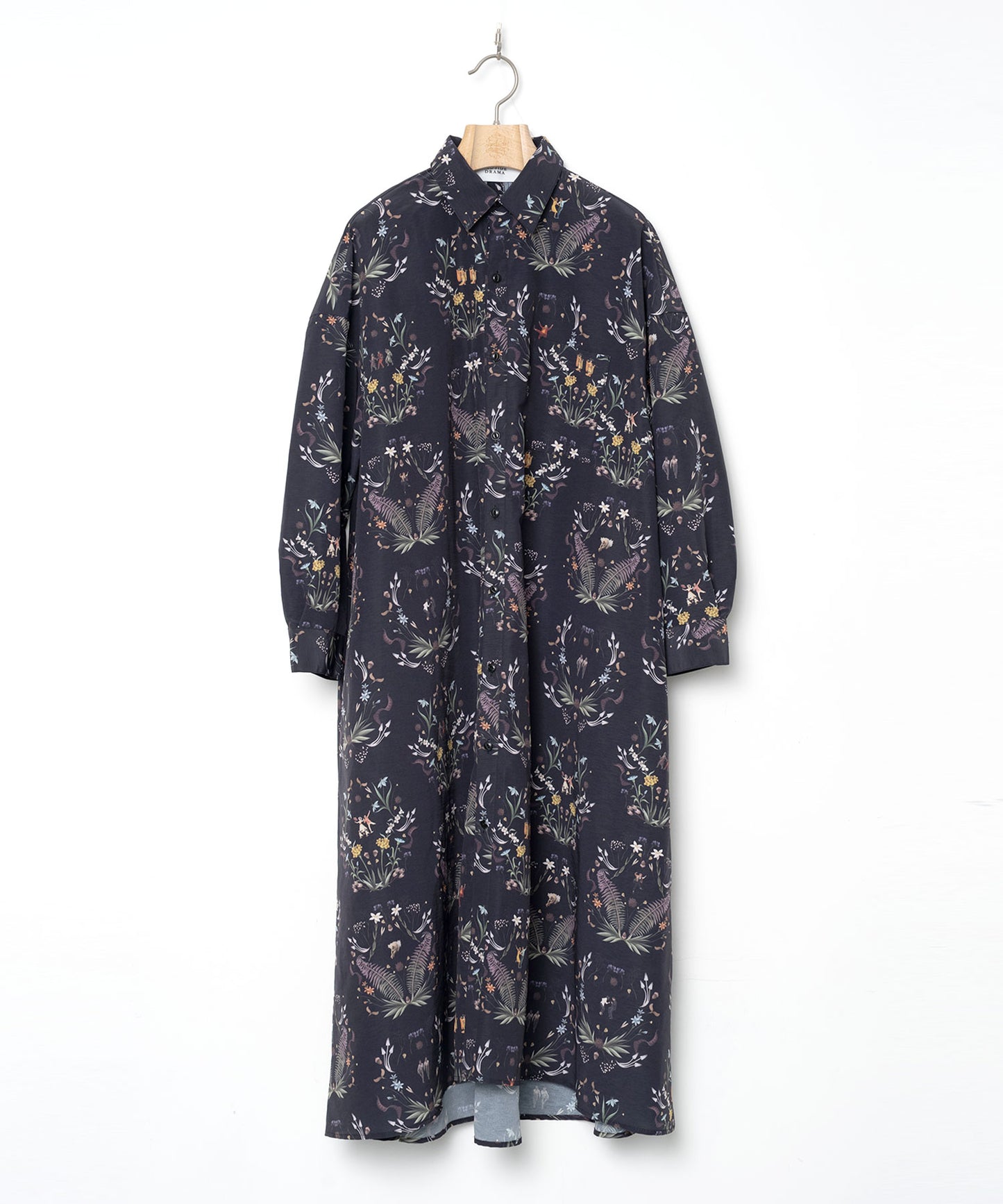 BEDSIDEDRAMA / Dance In The Garden Maxi Shirt - BLACK