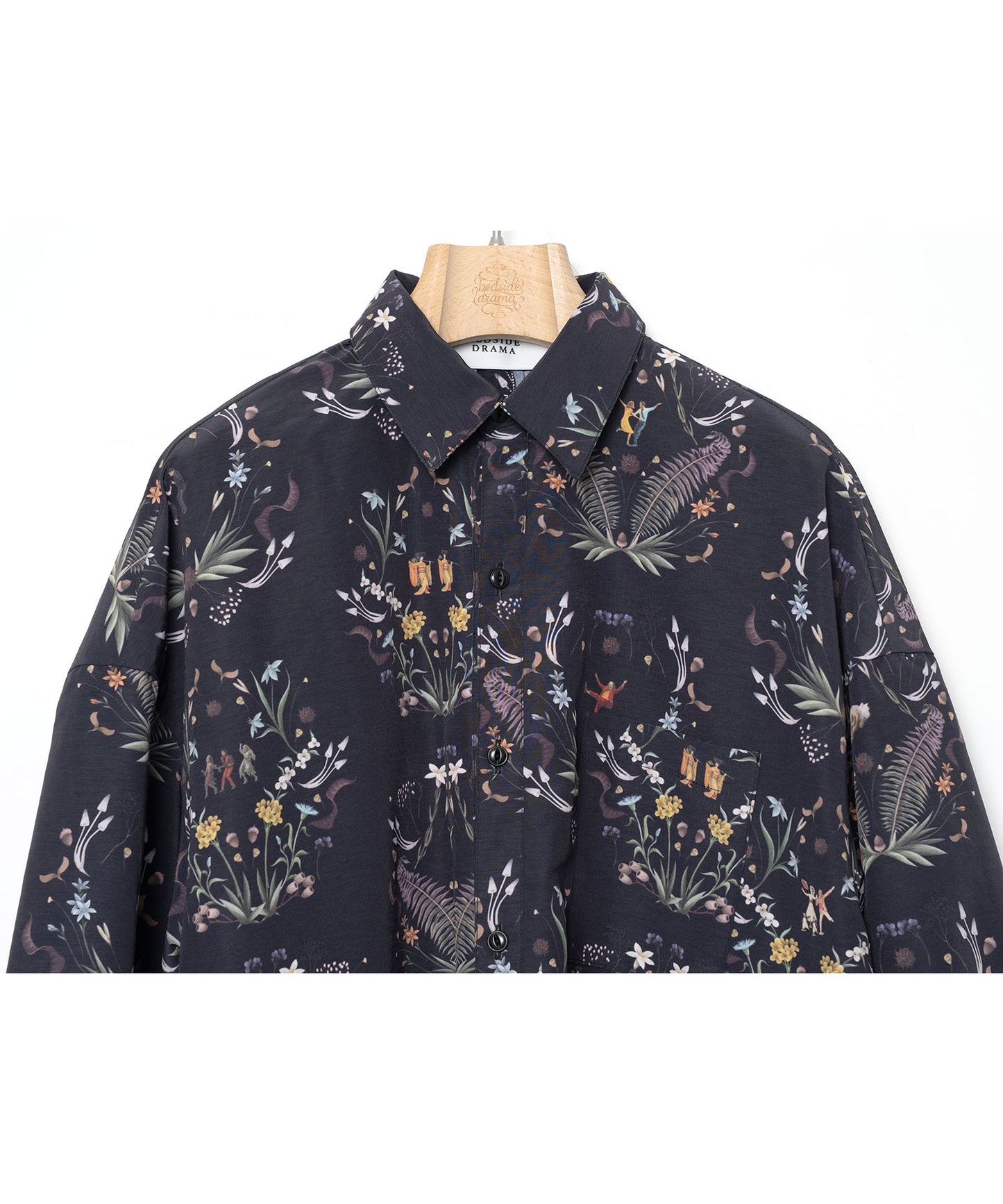 BEDSIDEDRAMA / Dance In The Garden Maxi Shirt - BLACK