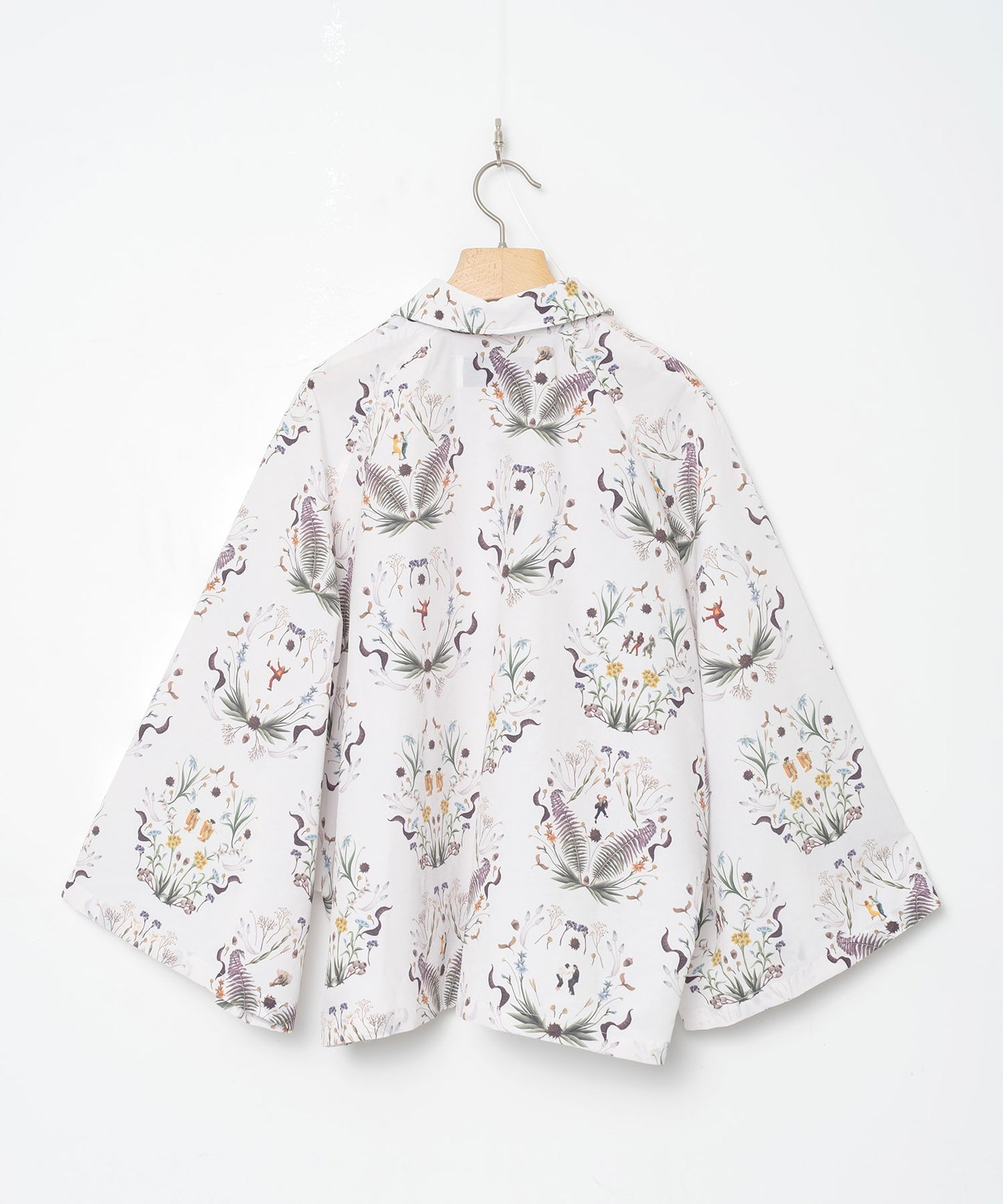 BEDSIDEDRAMA / Dance In The Garden Cape Shirt - NATURAL