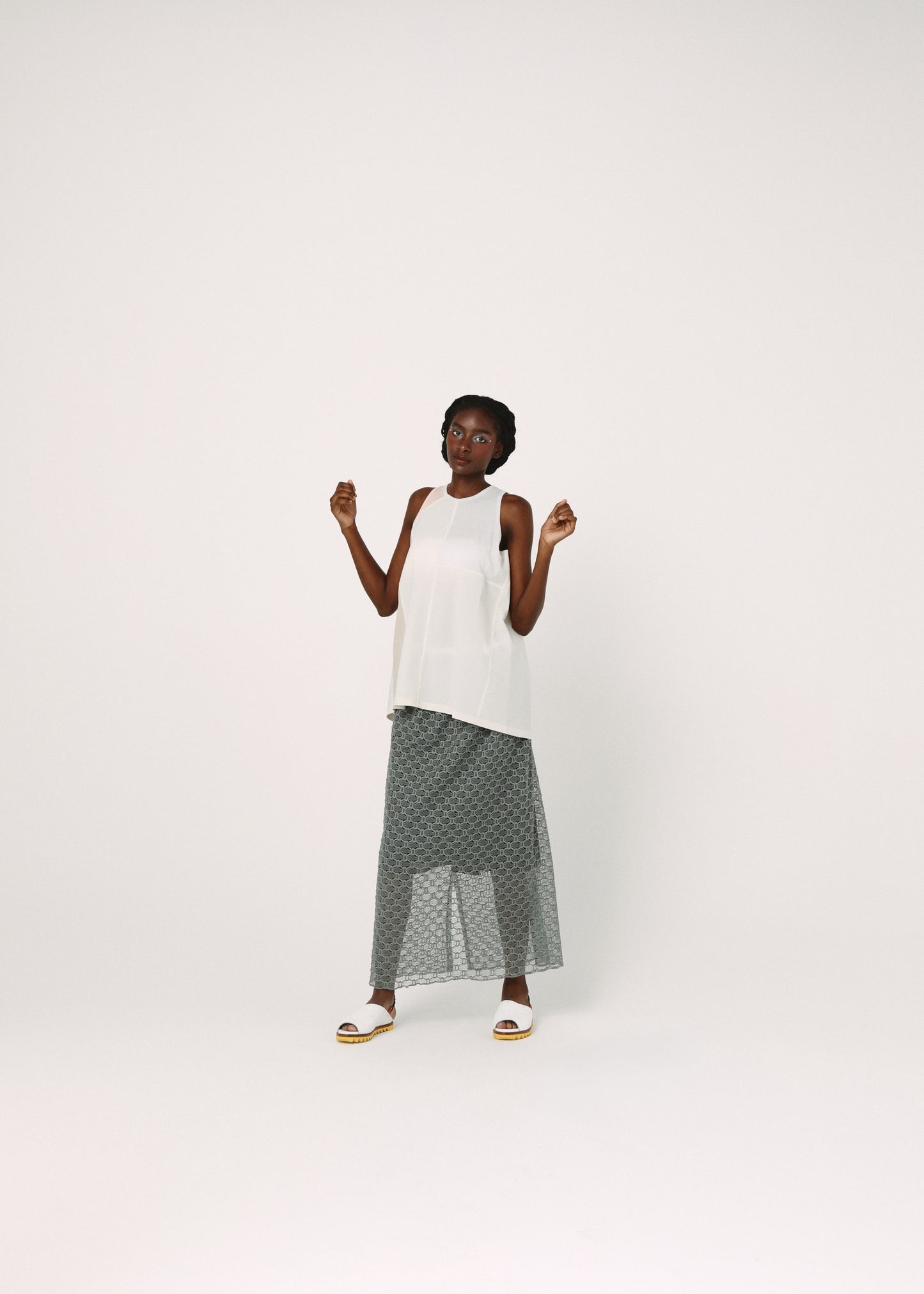 BEDSIDEDRAMA / Colored Tank Dress - L.GREY