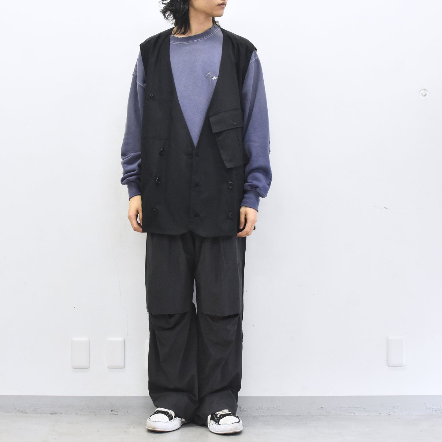 THE JEAN PIERRE / French Army Cargo Jilet - BLACK