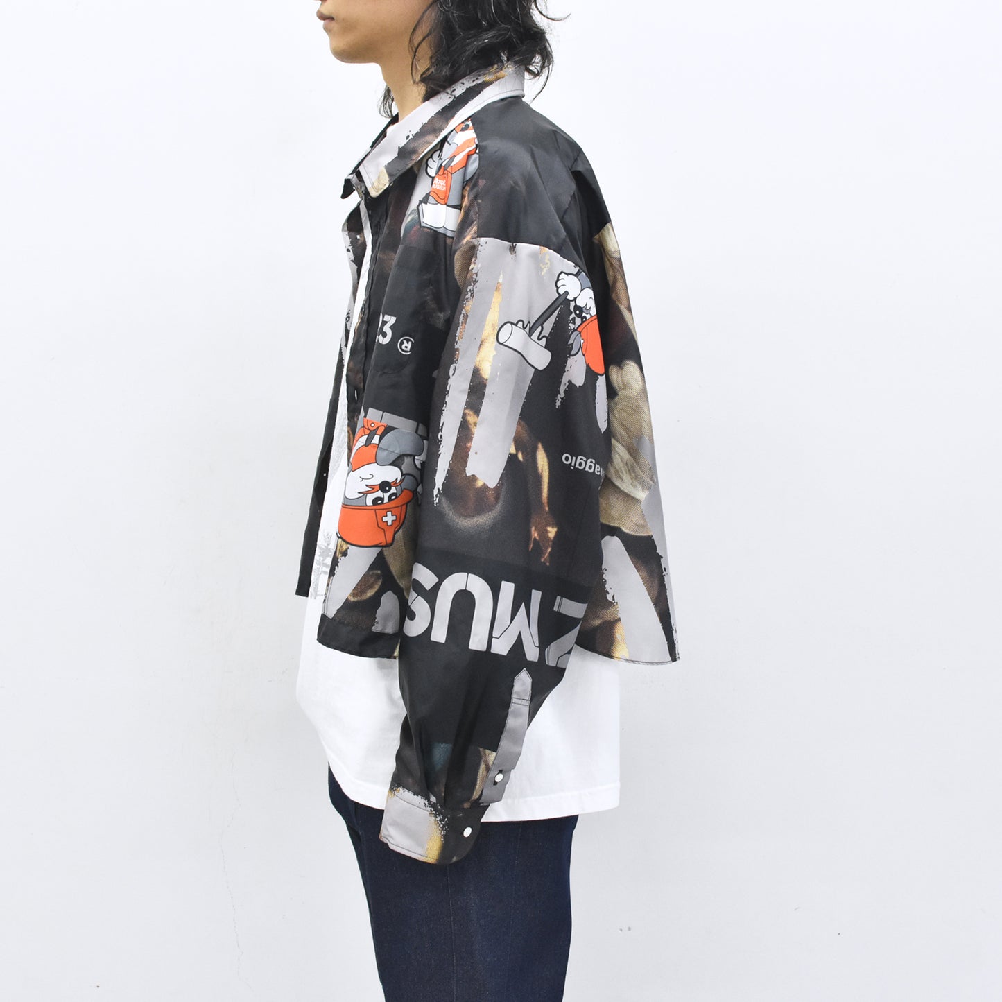 BODYSONG. / FAMOUS PAINTING SHIRTS/ATOZ - BLACK