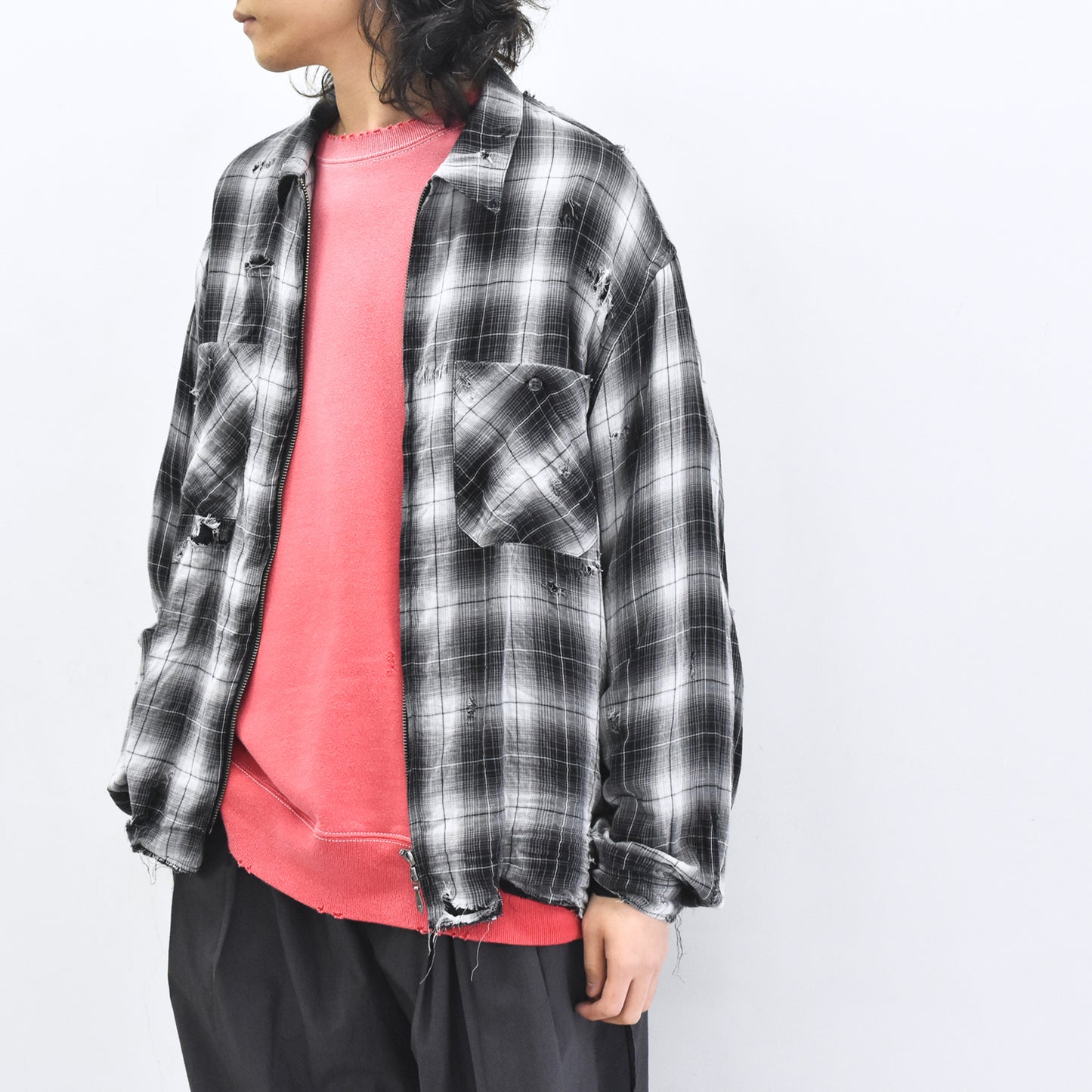 THE JEAN PIERRE / Grunge Destroy Kurt Shirt - BLACK