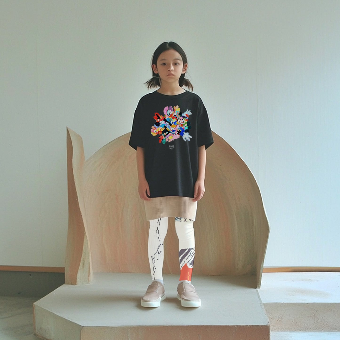 KAA / 先行予約 CHAO:S HEAD T-SHIRT - BLACK