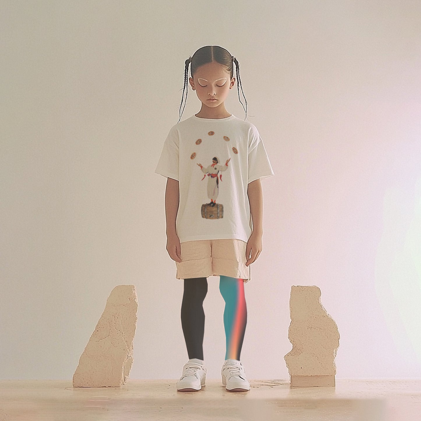 KAA / 先行予約 PIZZA OF LIFE T-SHIRT - WHITE
