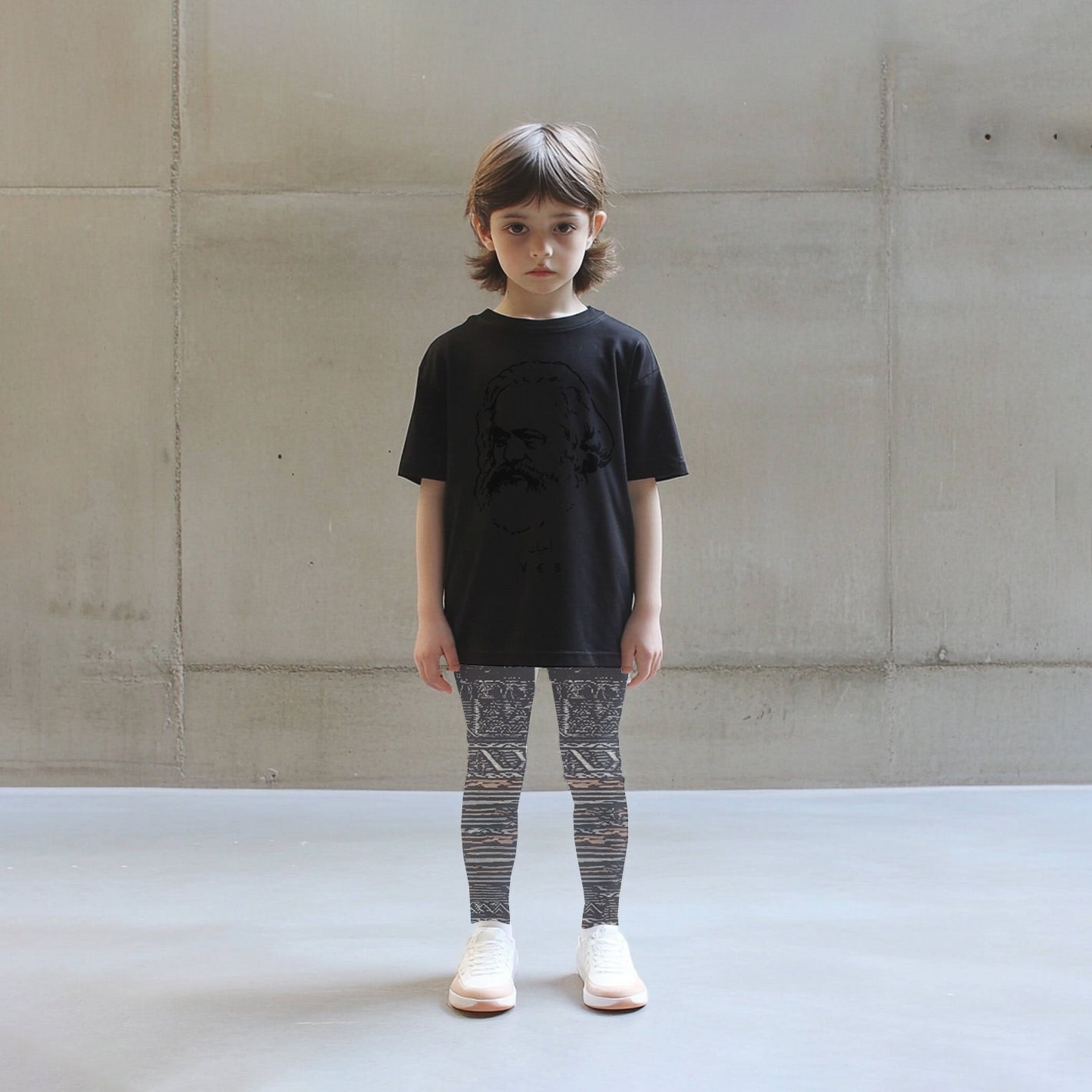 KAA / 先行予約 ECONOMY EMBROI T-SHIRT - BLACK