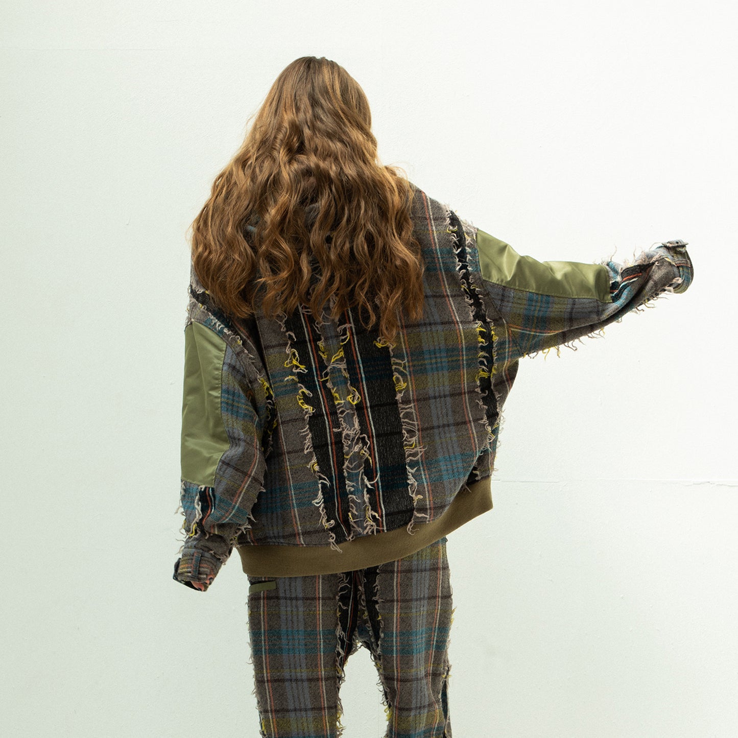 STOF / 先行予約 FRINGE WOOL MIX HOODED BLOUSON - BEIGE