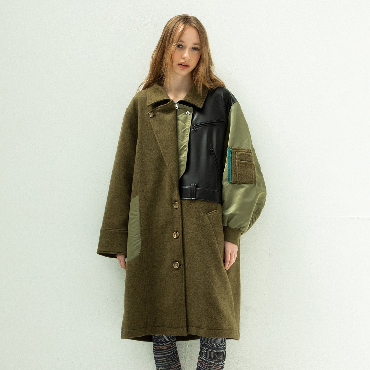 STOF / 先行予約 FUSION RIDERS MIX COAT - KHAKI