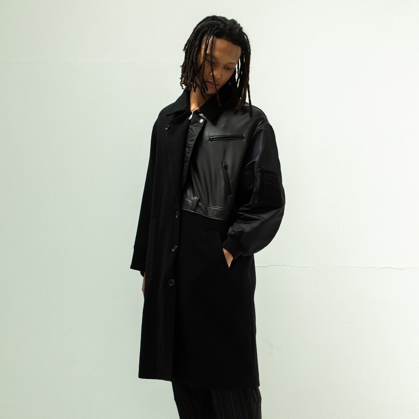 STOF / 先行予約 FUSION RIDERS MIX COAT - BLACK