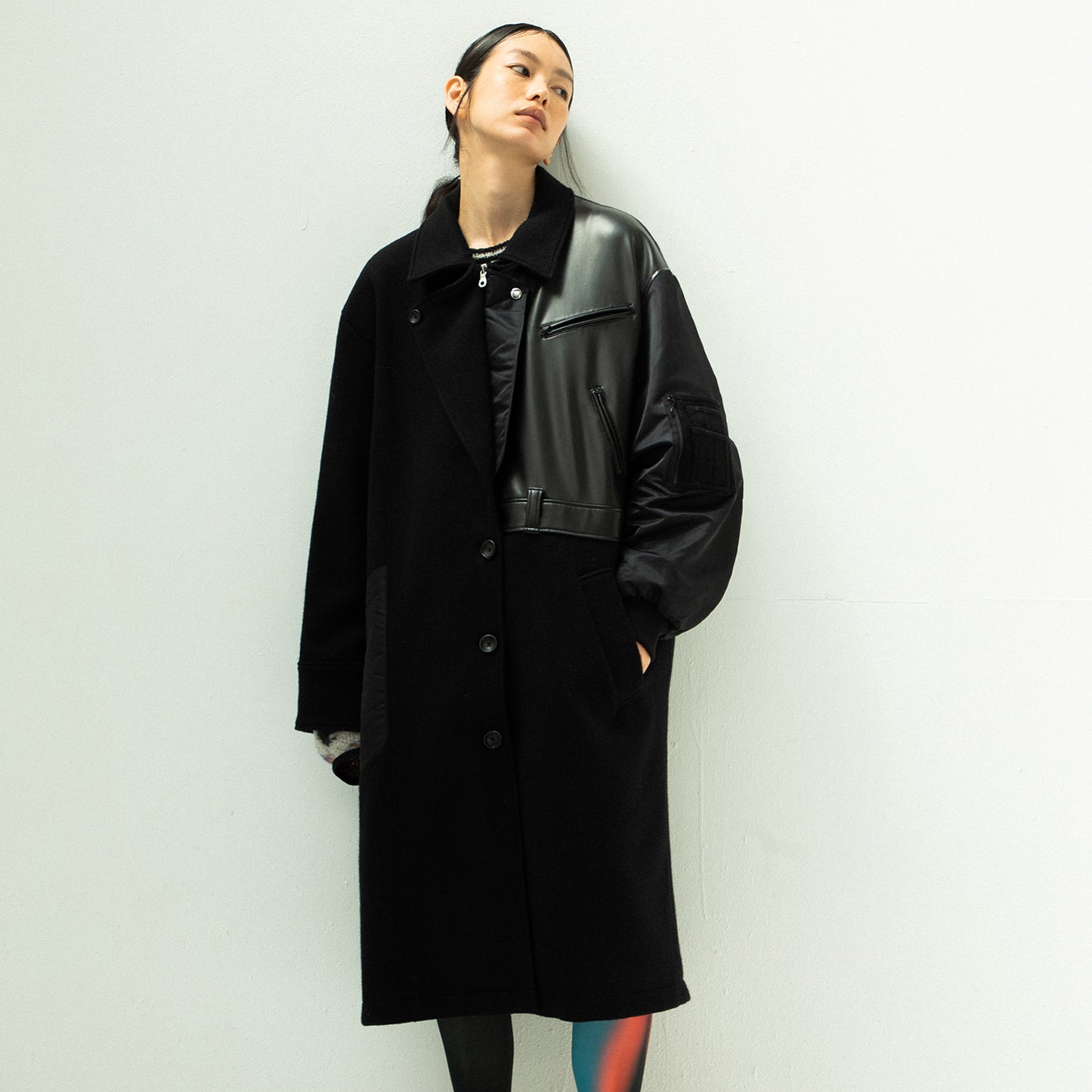 STOF / 先行予約 FUSION RIDERS MIX COAT - BLACK