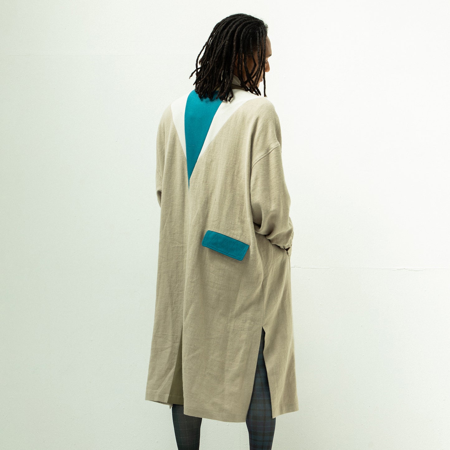 STOF / 先行予約 COLOR MIX LINEN WOOL COAT - G.BEIGE