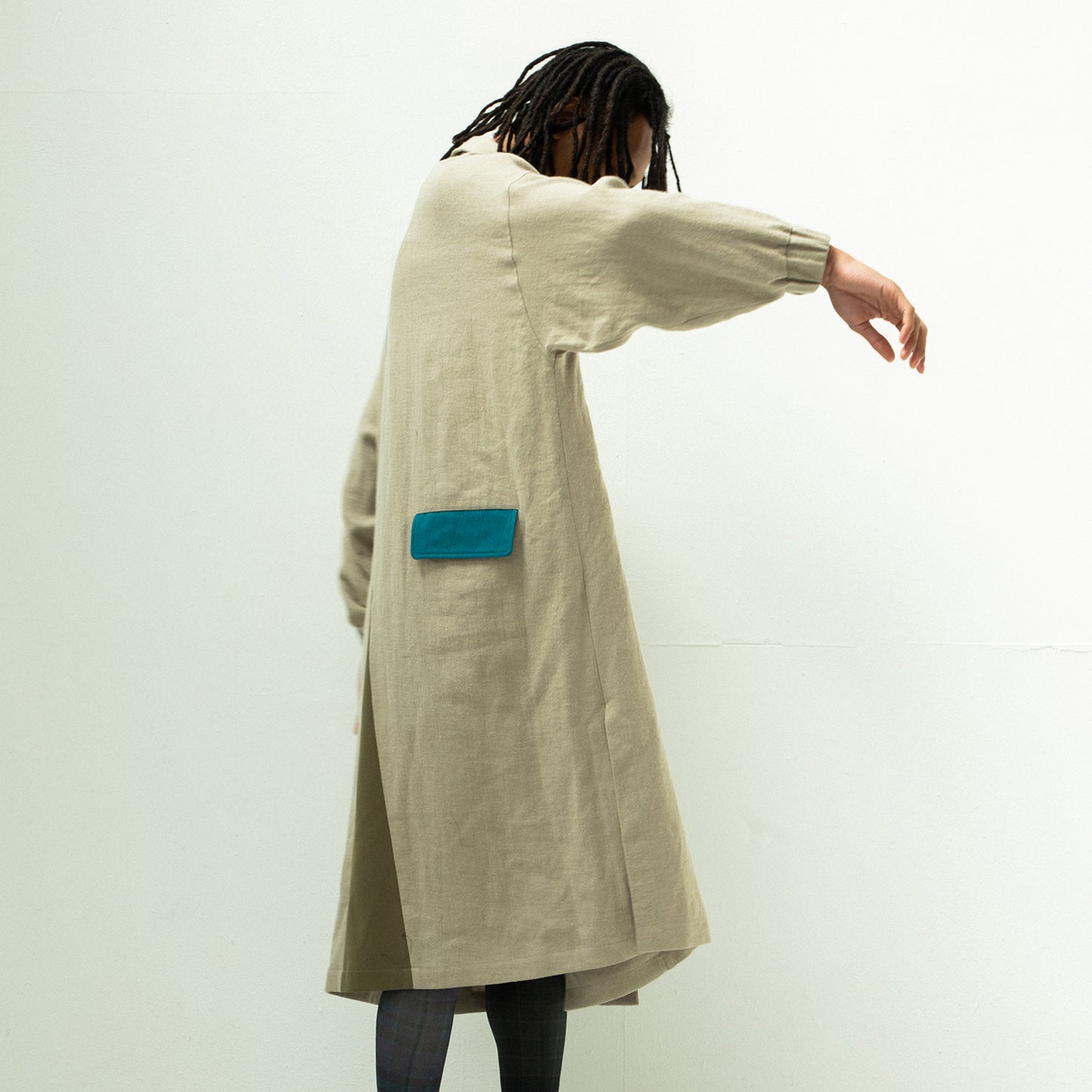STOF / 先行予約 COLOR MIX LINEN WOOL COAT - G.BEIGE