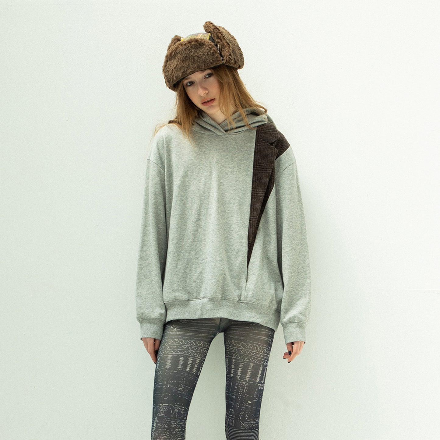 STOF / 先行予約 WOOL CHECK RUSSIAN CAP - BEIGE