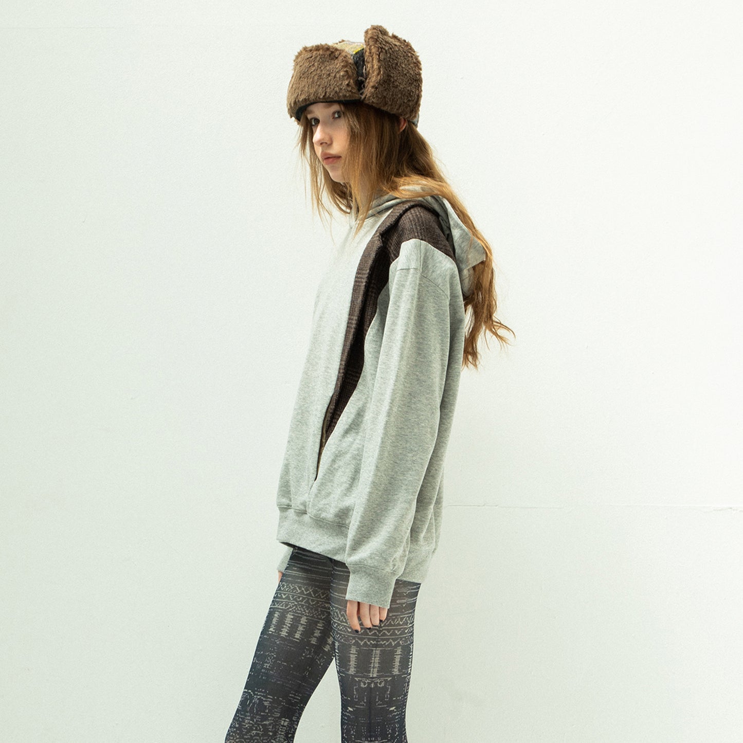 STOF / 先行予約 WOOL CHECK RUSSIAN CAP - BEIGE