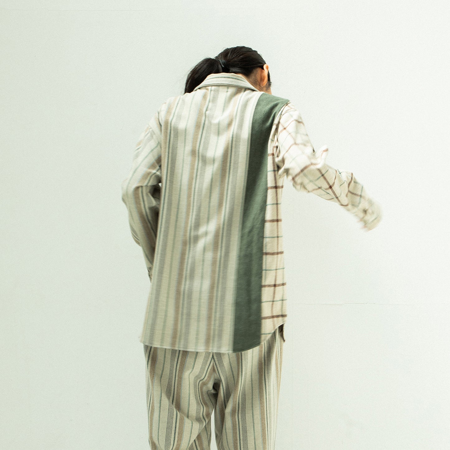 STOF / MIX STRIPE SHIRTS - BEIGE