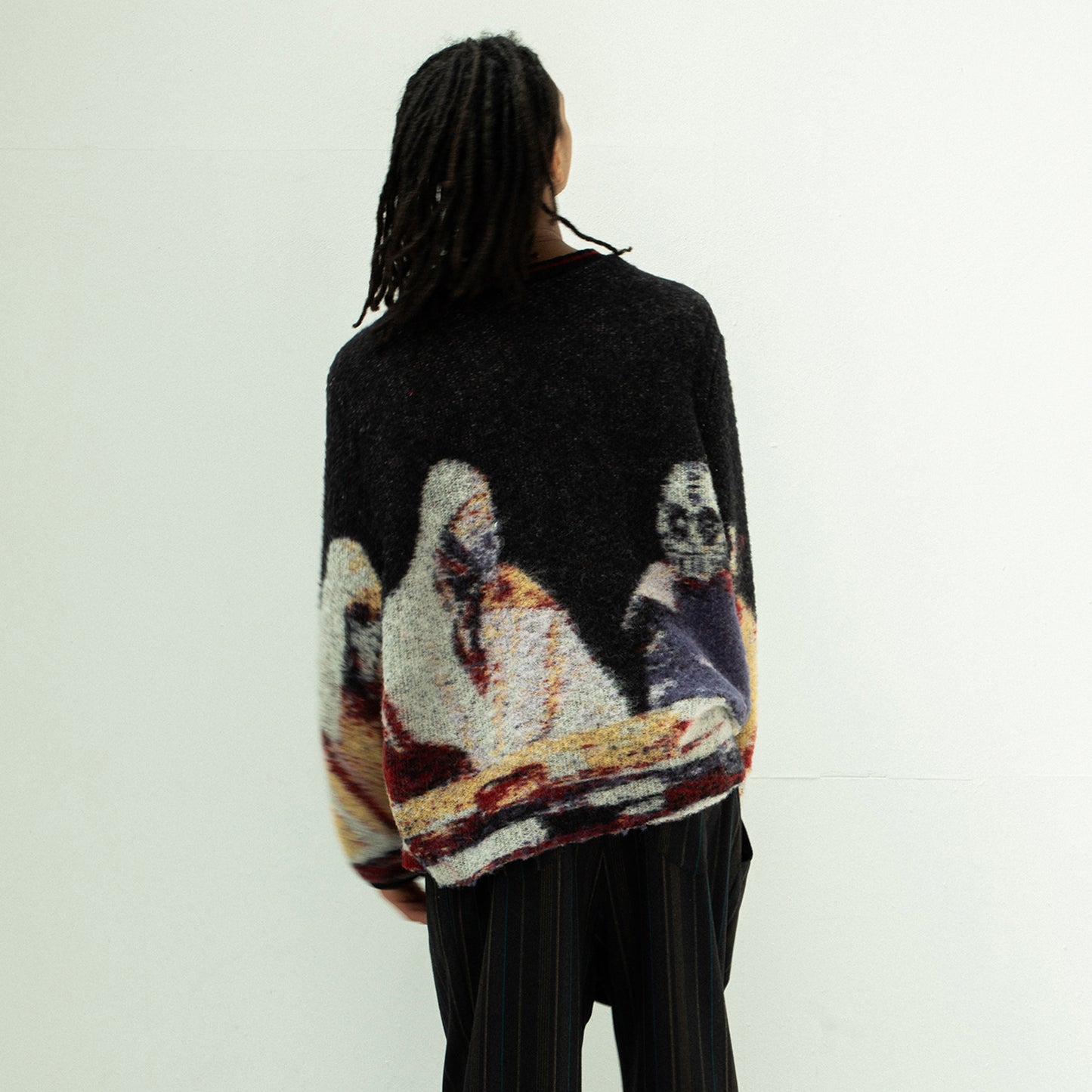STOF / 先行予約 STAR MOHAIR KNIT SWEATER - BLACK