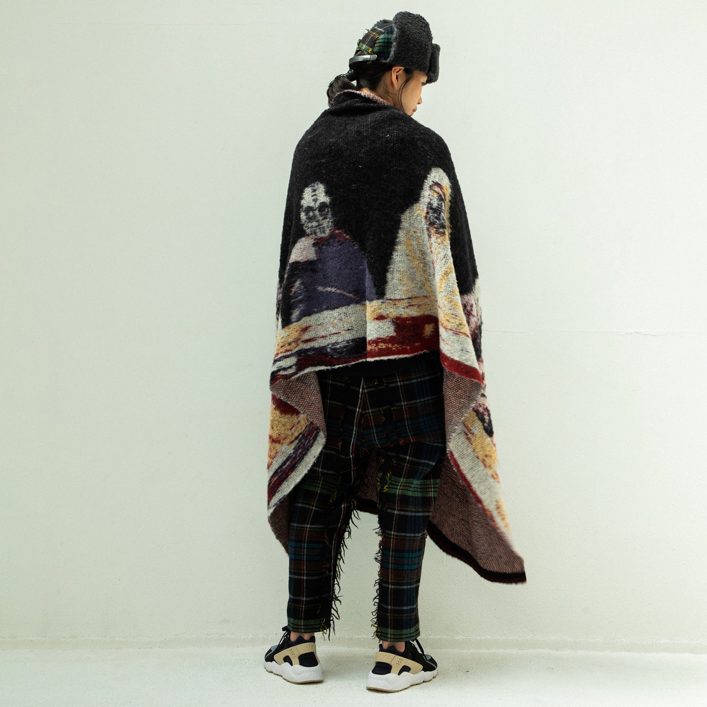STOF / 先行予約 STAR MOHAIR KNIT BLANKET - BLACK