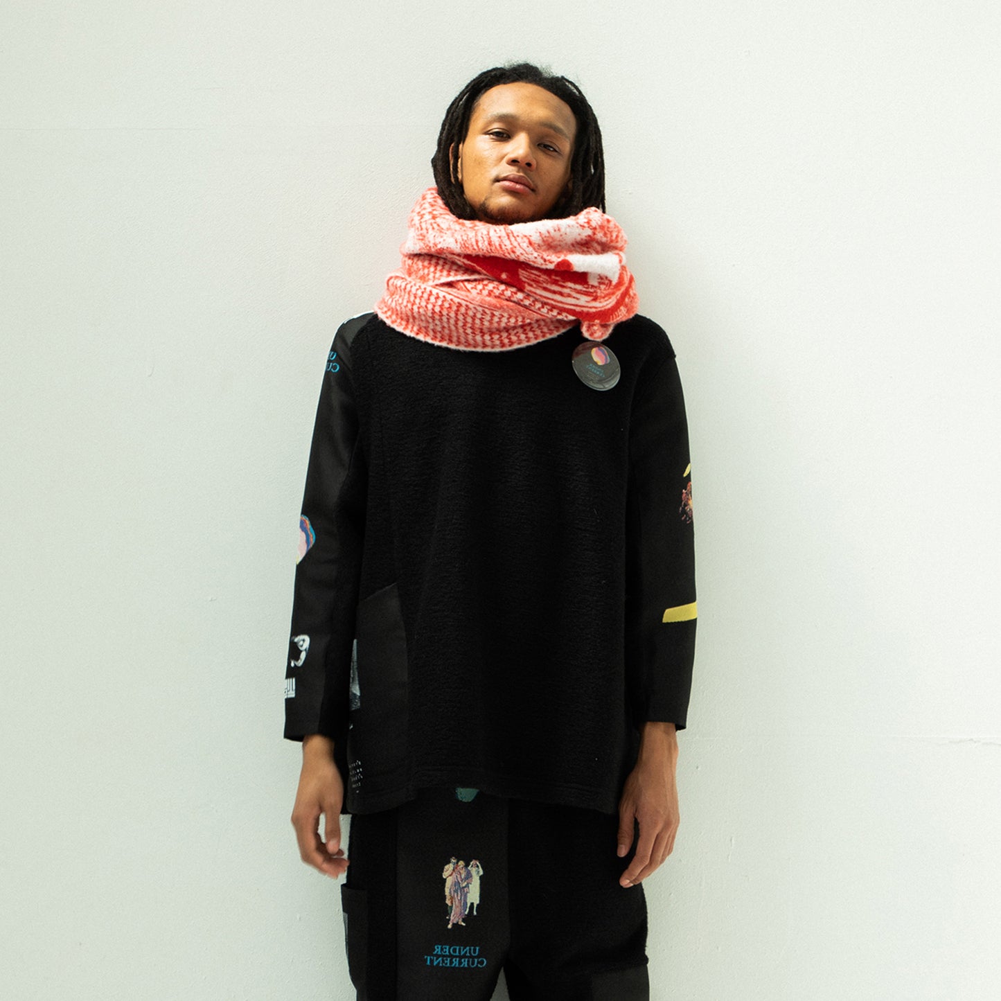 STOF / 先行予約 STAR SCHMUG STOLE - RED