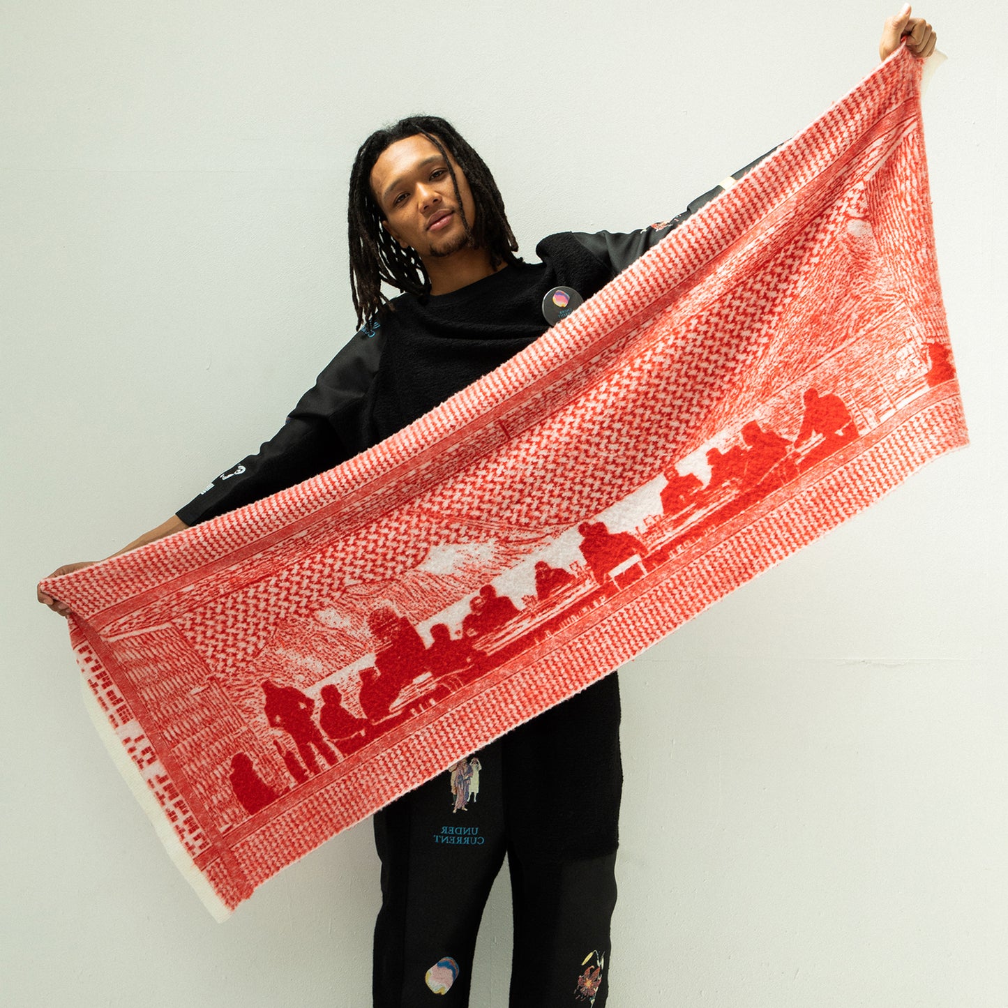 STOF / 先行予約 STAR SCHMUG STOLE - RED